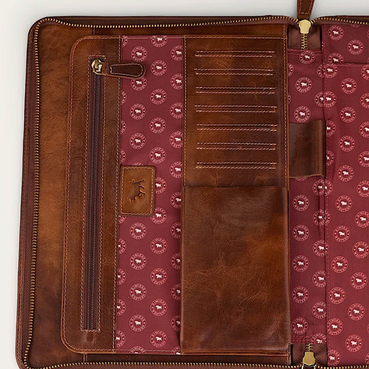 Ringers Western Toro Notas Document & Card Holder - Cognac - Image 4