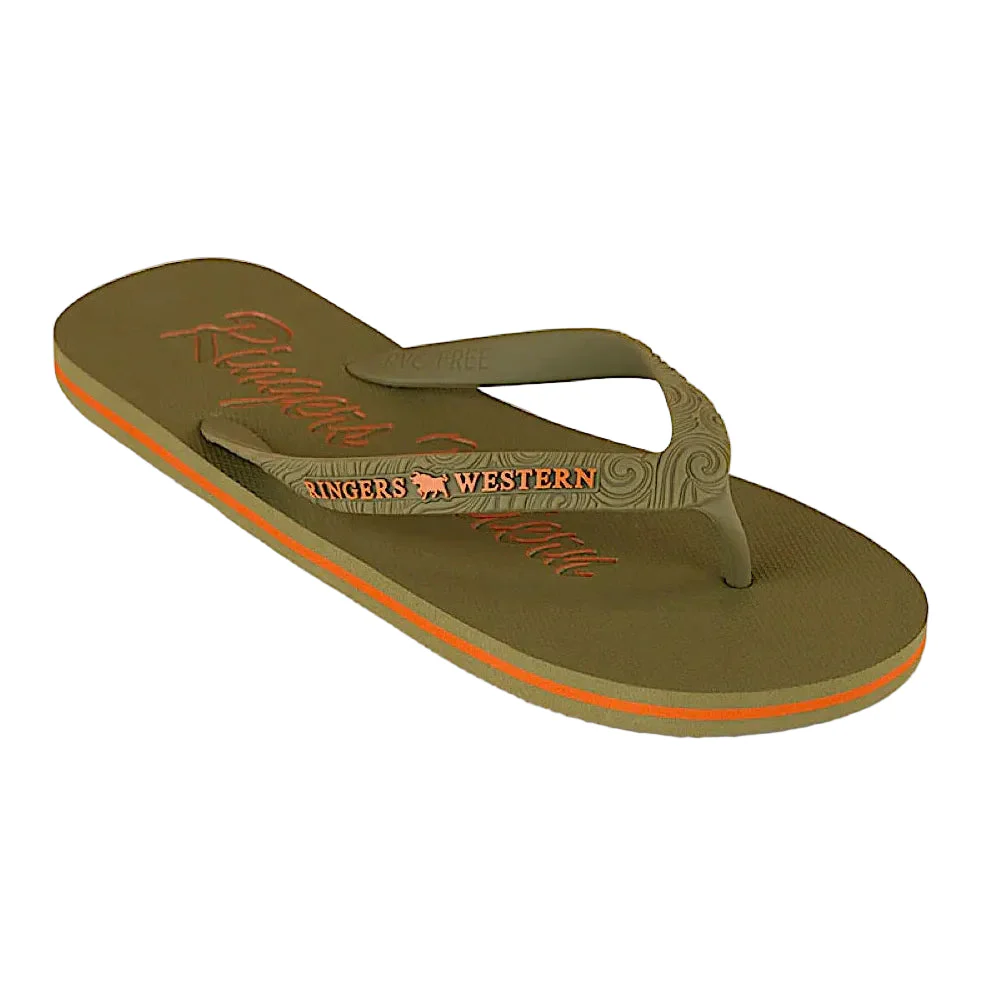 Ringers Western Unisex Combi Thong - Camo/Orange - Image 2
