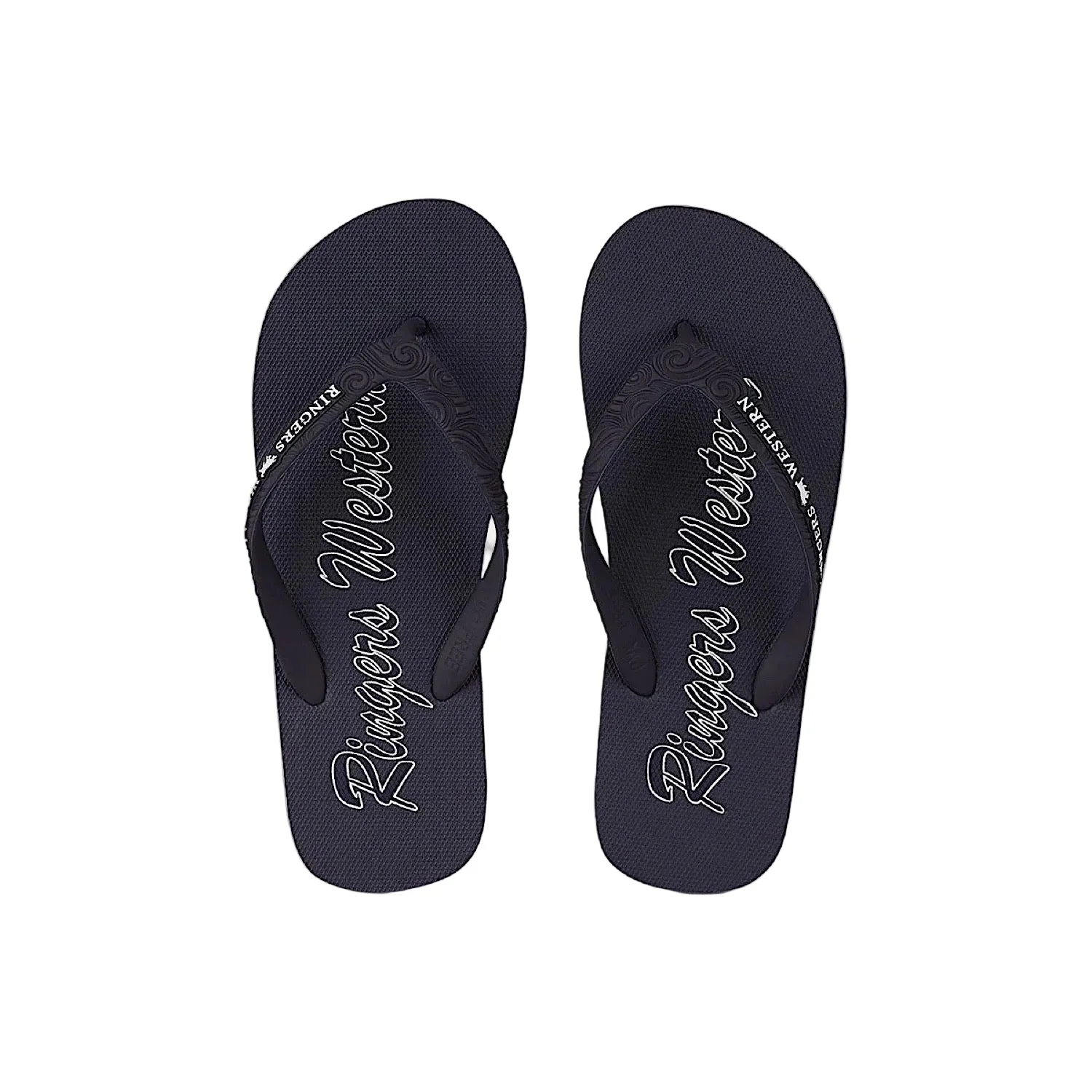 Ringers Western Unisex Combi Thong - Dark Navy with White Print