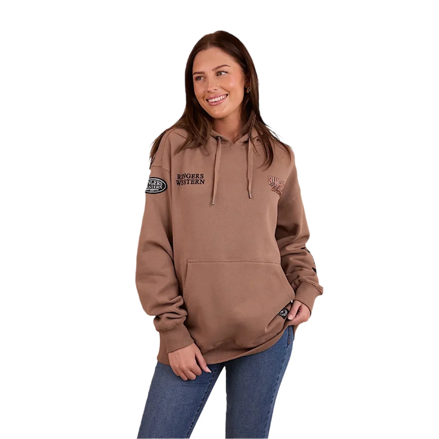 Ringers Western Unisex KNX Oversized Hoodie - Camel - Image 2