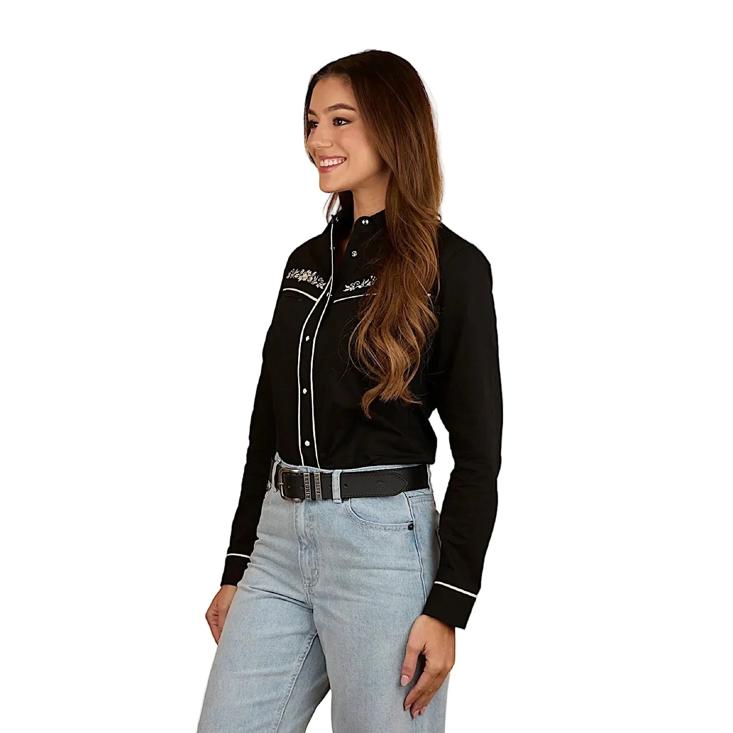 Ringers Western Women's Aisling Western Shirt - Black - Image 2