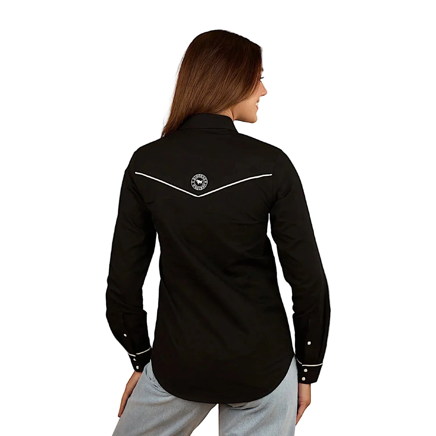 Ringers Western Women's Aisling Western Shirt - Black - Image 3