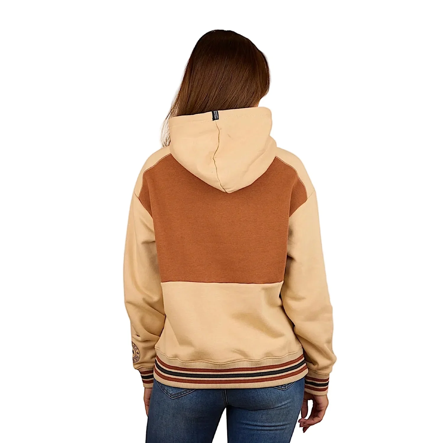 Ringers Western Women's Aspley Pullover Hoodie - Dark Sand - Image 3