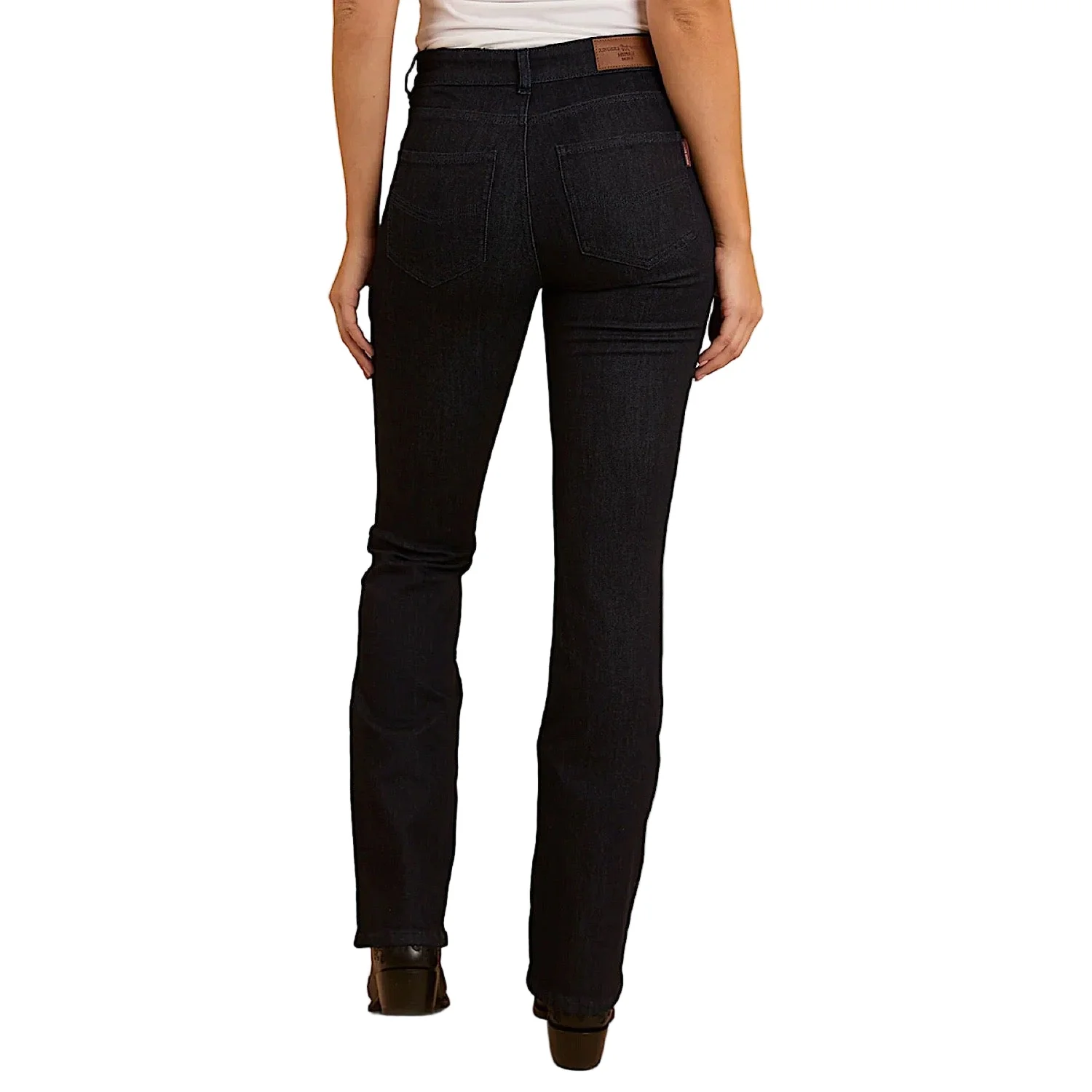 Ringers Western Women's Athena Bootleg Jeans - Raw Denim - Image 2