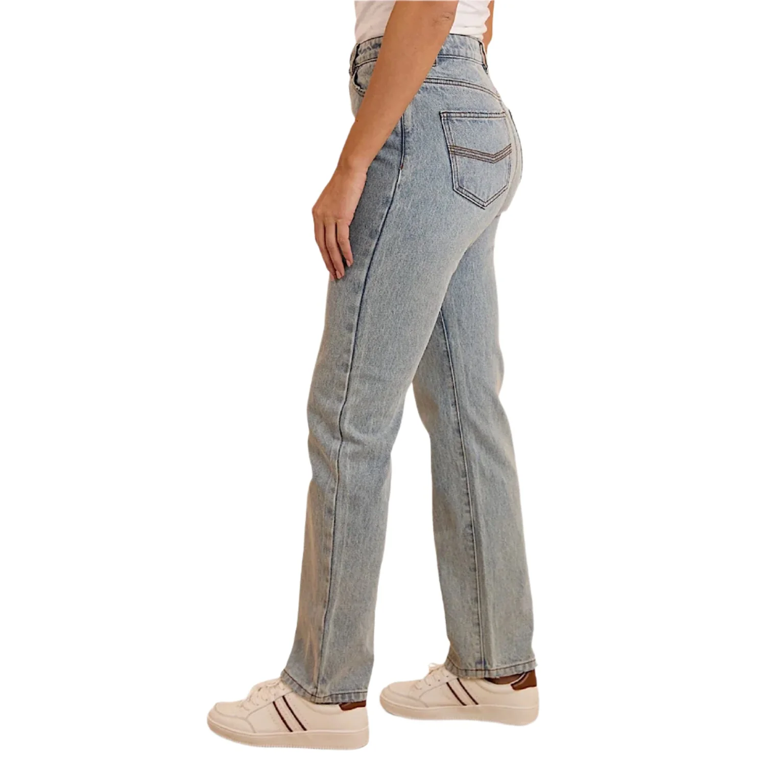 Ringers Western Women's Autumn Straight Leg Jean - Light Blue - Image 2