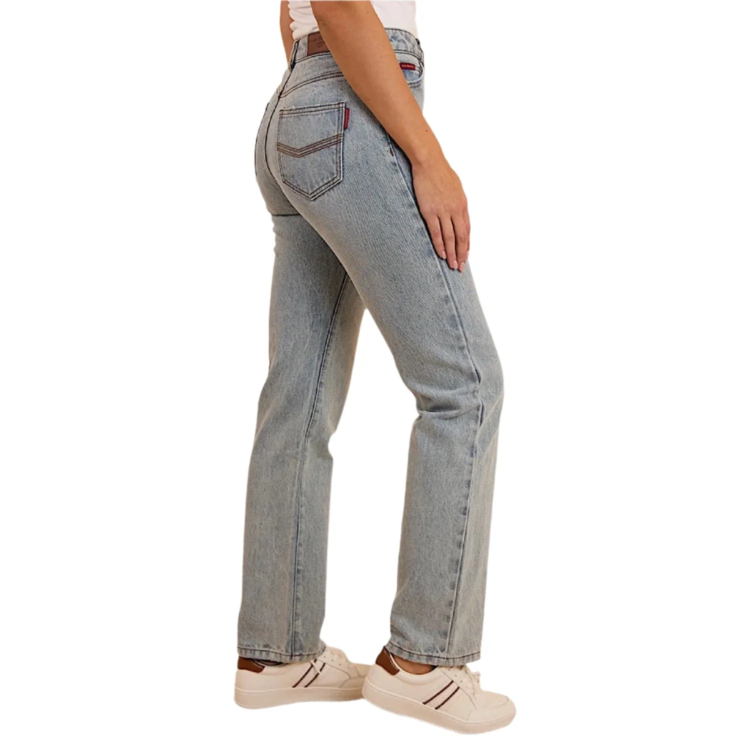 Ringers Western Women's Autumn Straight Leg Jean - Light Blue - Image 3
