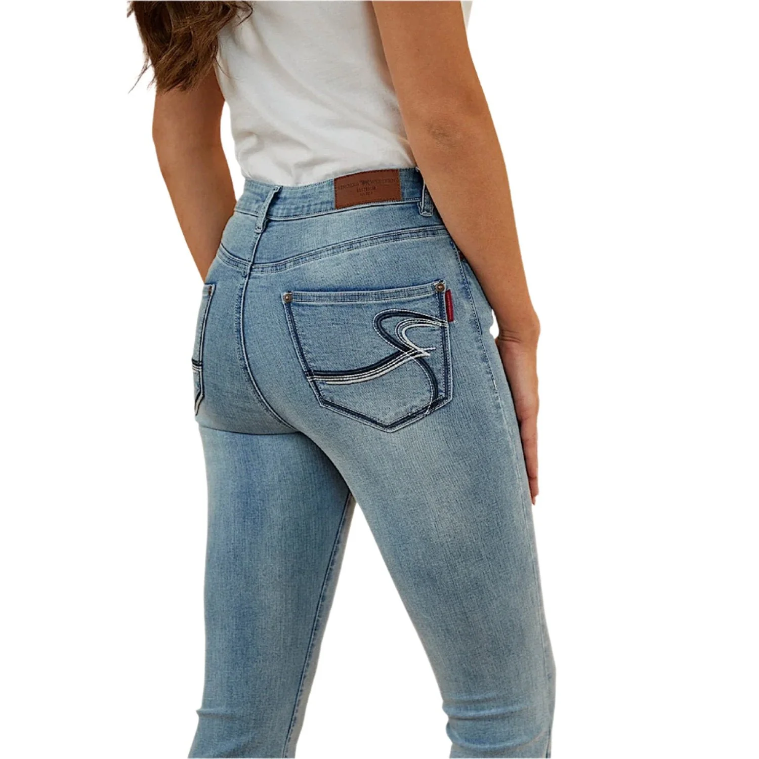 Ringers Western Women's Bowie Flare Jean - Light Blue - Image 5