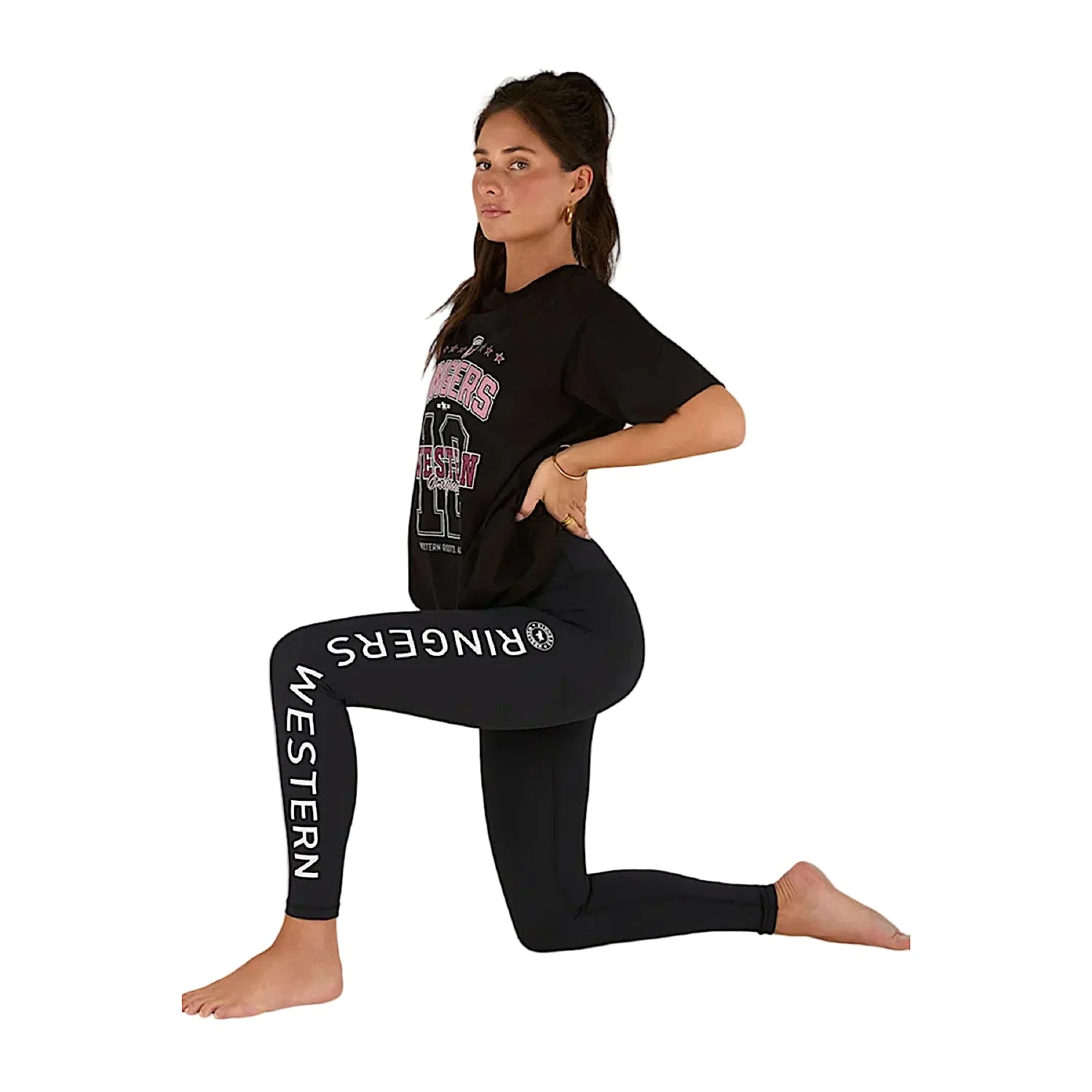 Ringers Western Women's Division Oversized Sport T-Shirt - Black - Image 3