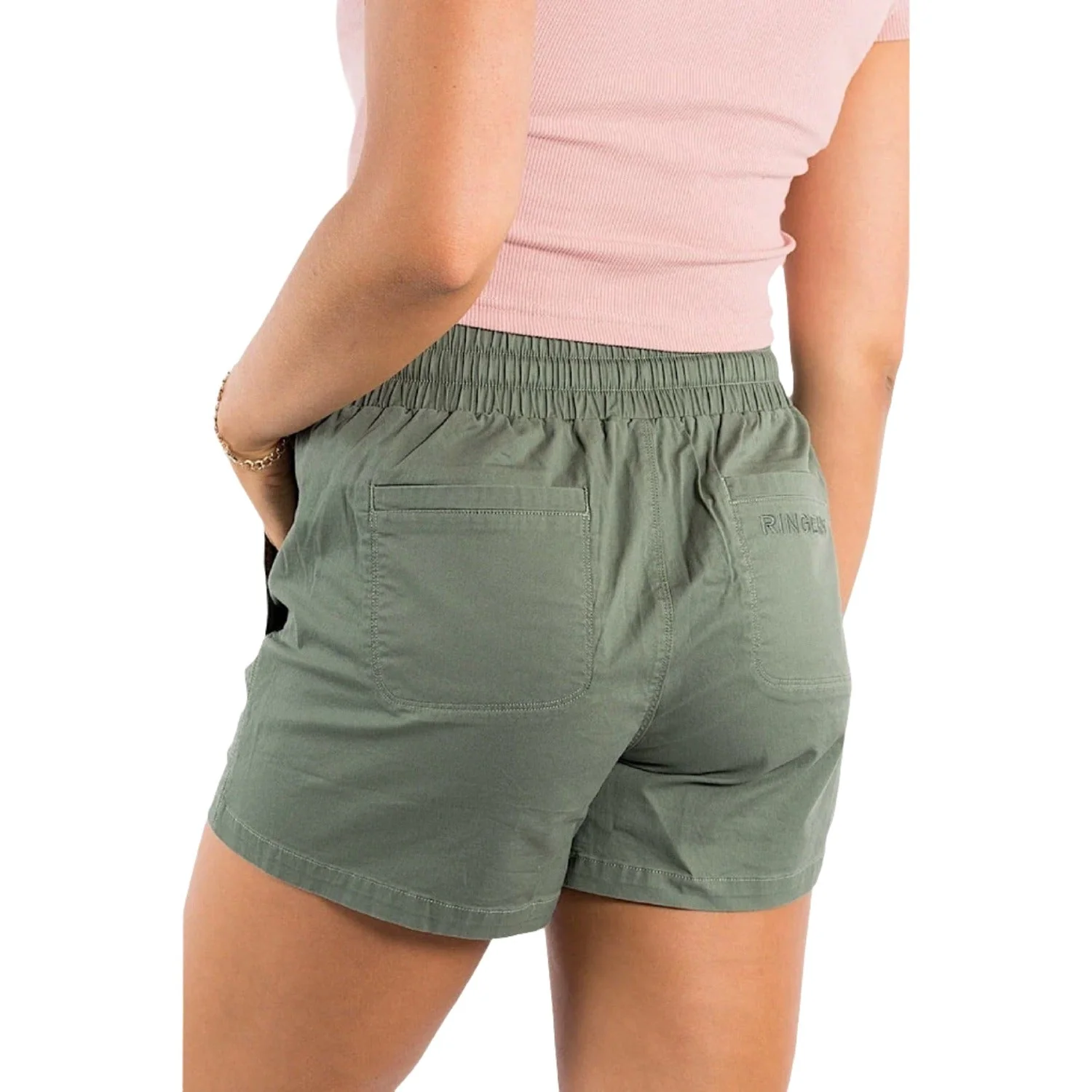 Ringers Western Womens Essentials Short Khaki - Image 2