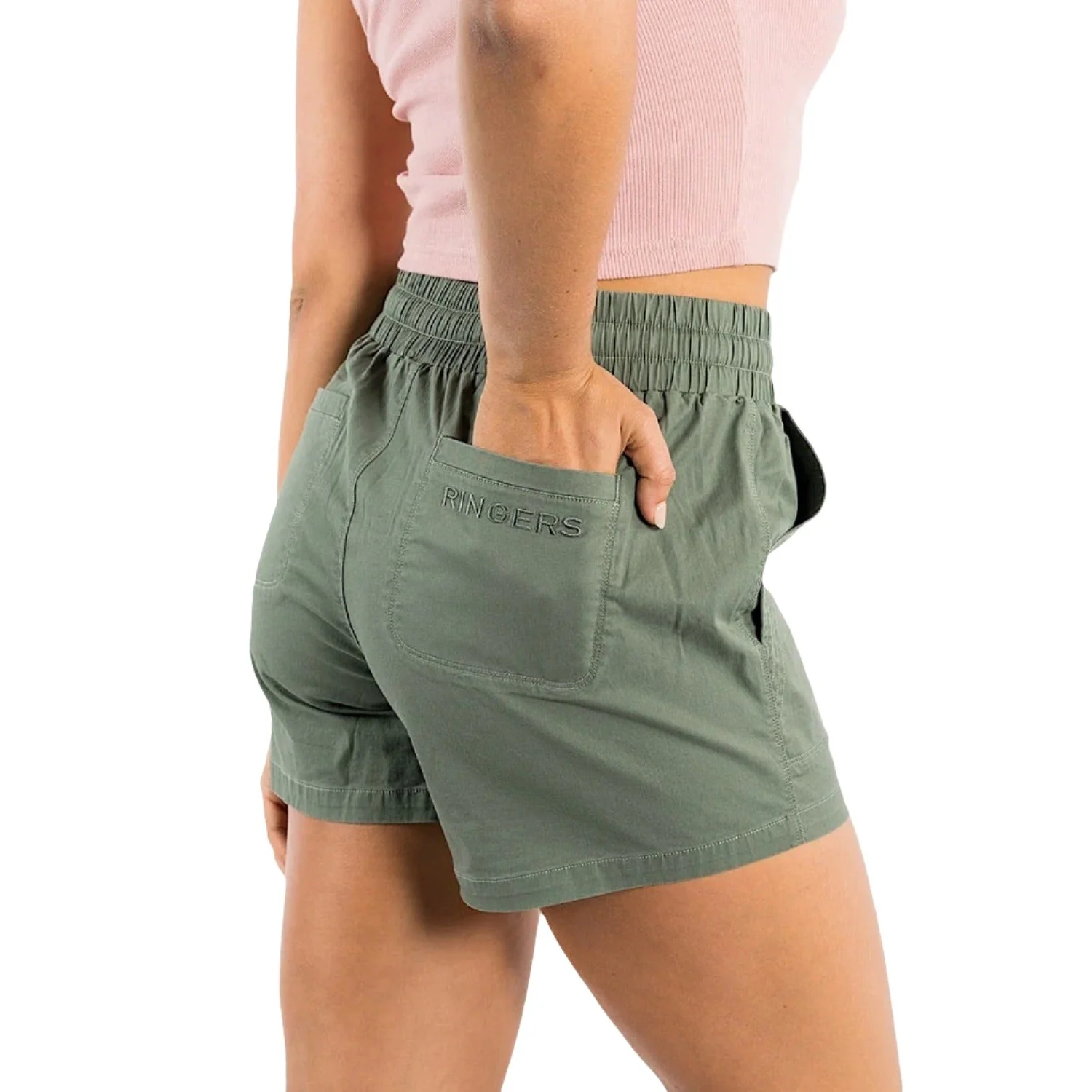 Ringers Western Womens Essentials Short Khaki - Image 3