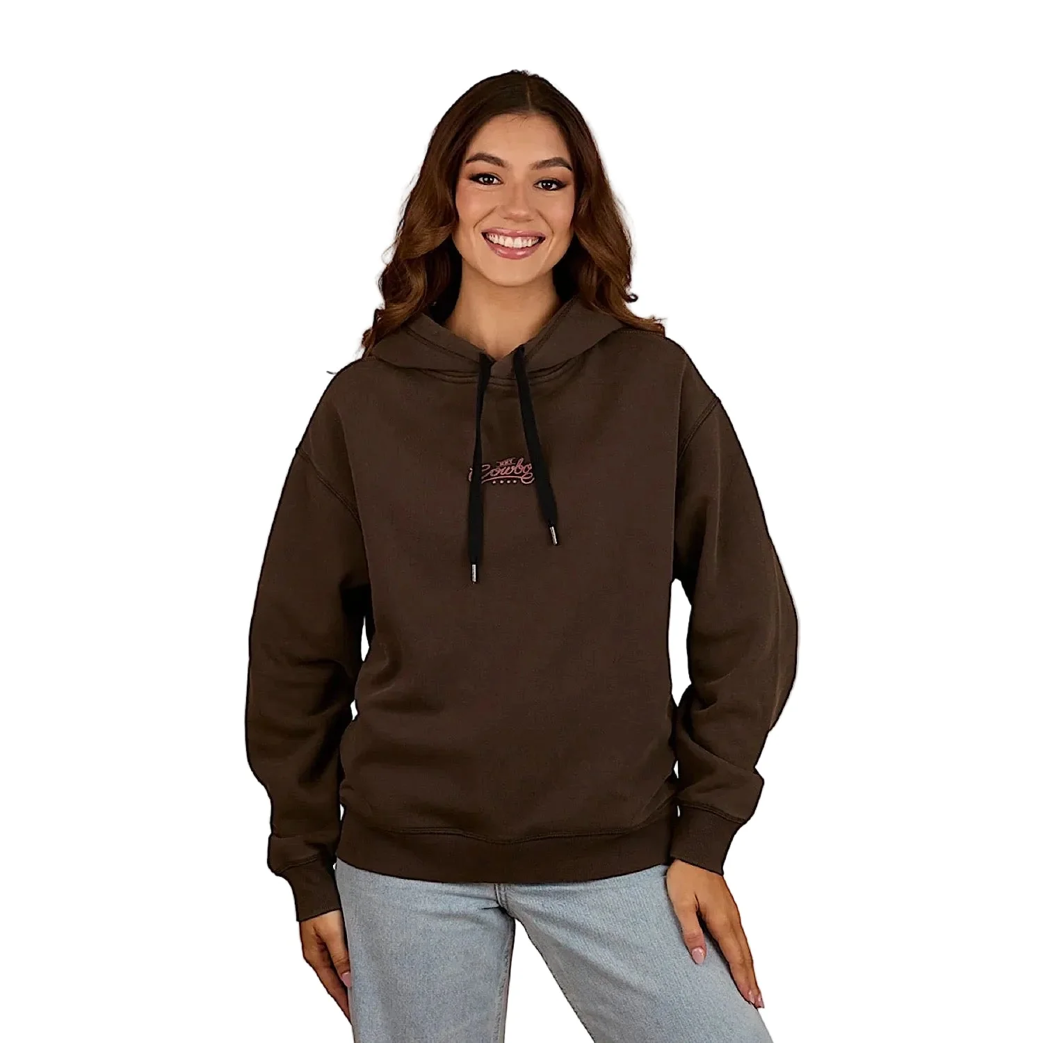 Ringers Western Women's Hey Cowboy Oversized Hoodie - Charcoal - Image 2