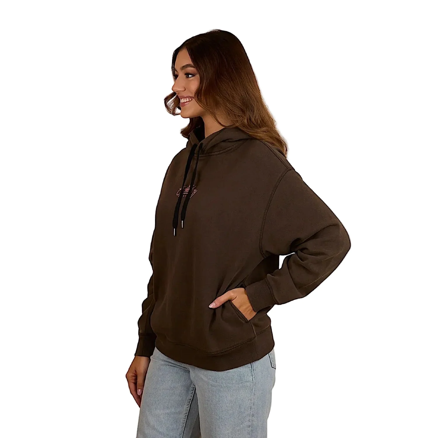 Ringers Western Women's Hey Cowboy Oversized Hoodie - Charcoal - Image 3