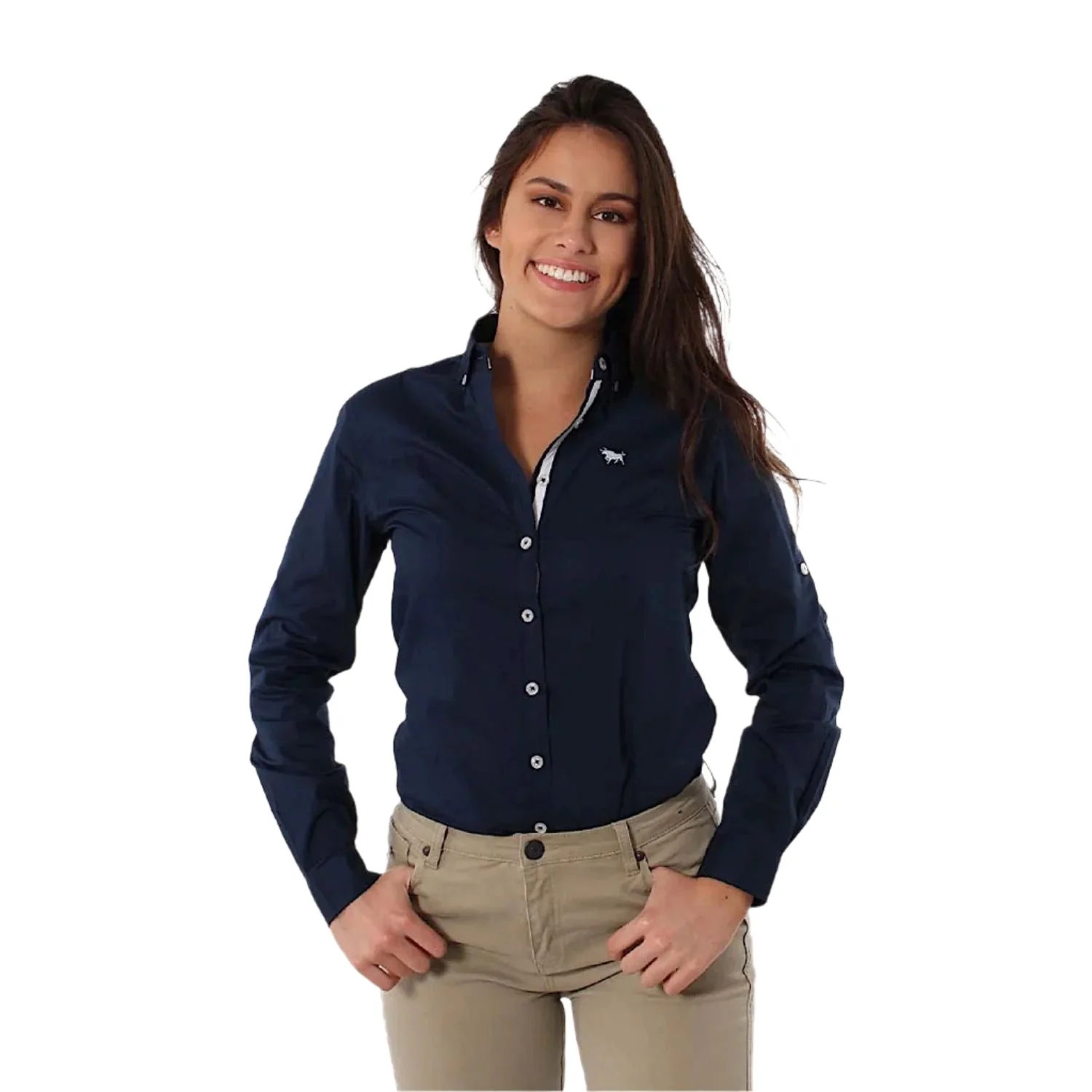 Ringers Western Women's Longreach Dress Shirt - Navy