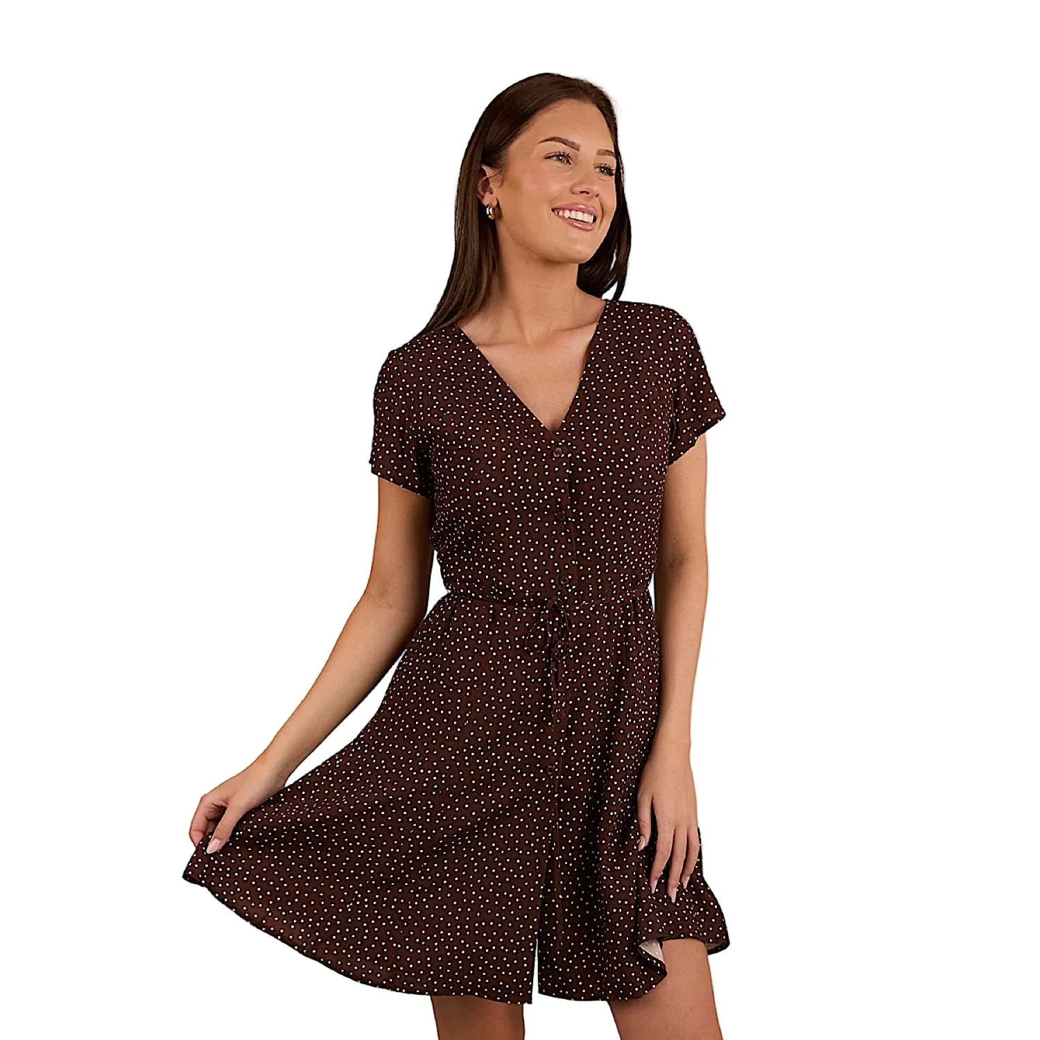 Ringers Western Women's Marrabel Mini Dress - Chocolate/White