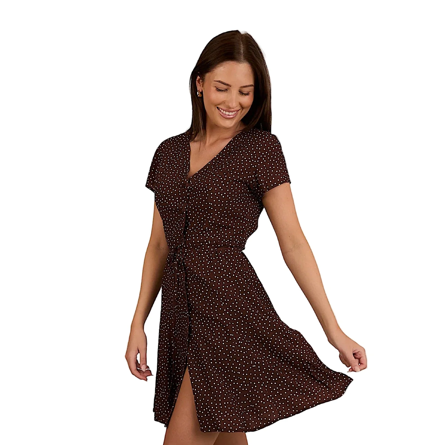 Ringers Western Women's Marrabel Mini Dress - Chocolate/White - Image 2