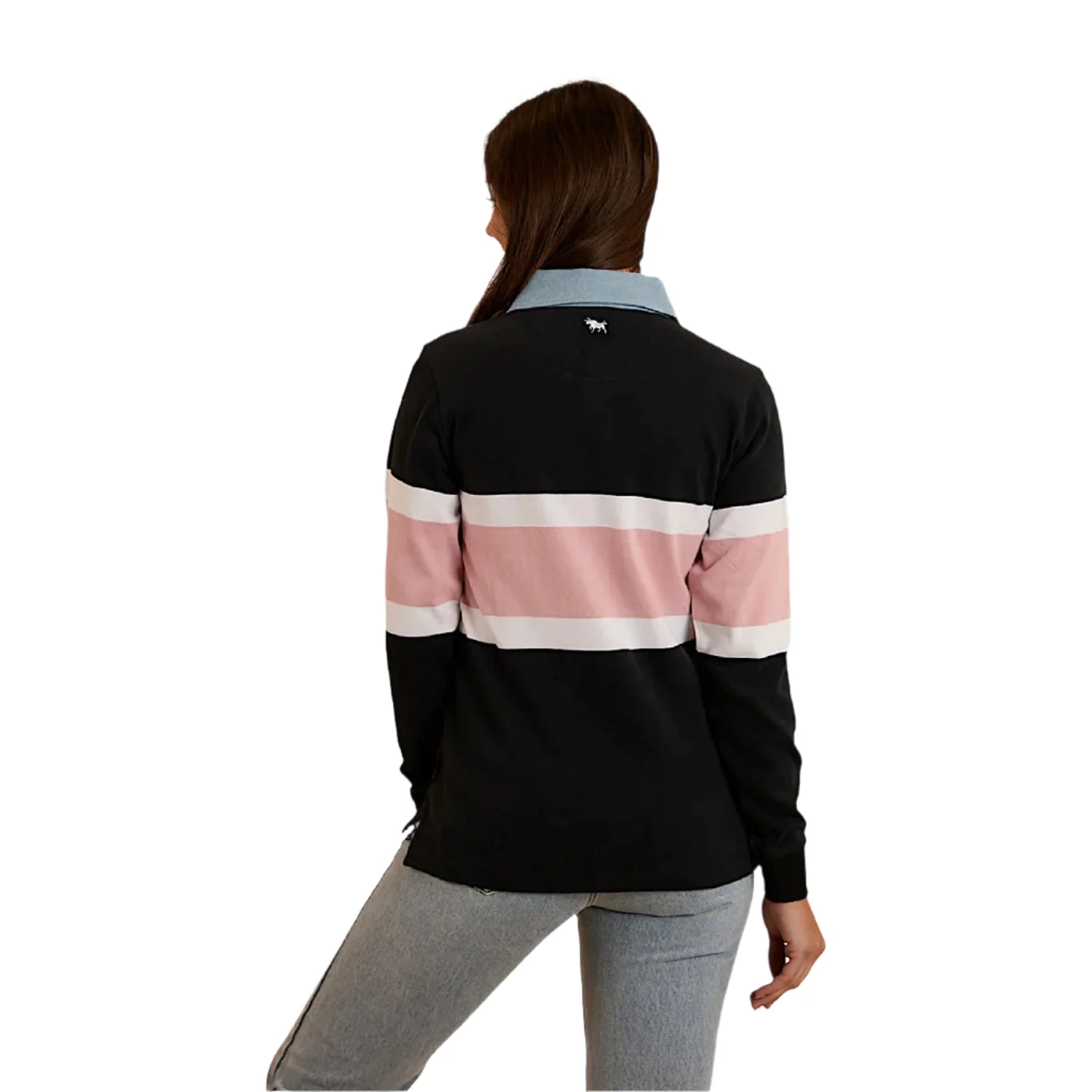 Ringers Western Women's Pearson Rugby Jersey - Black - Image 3