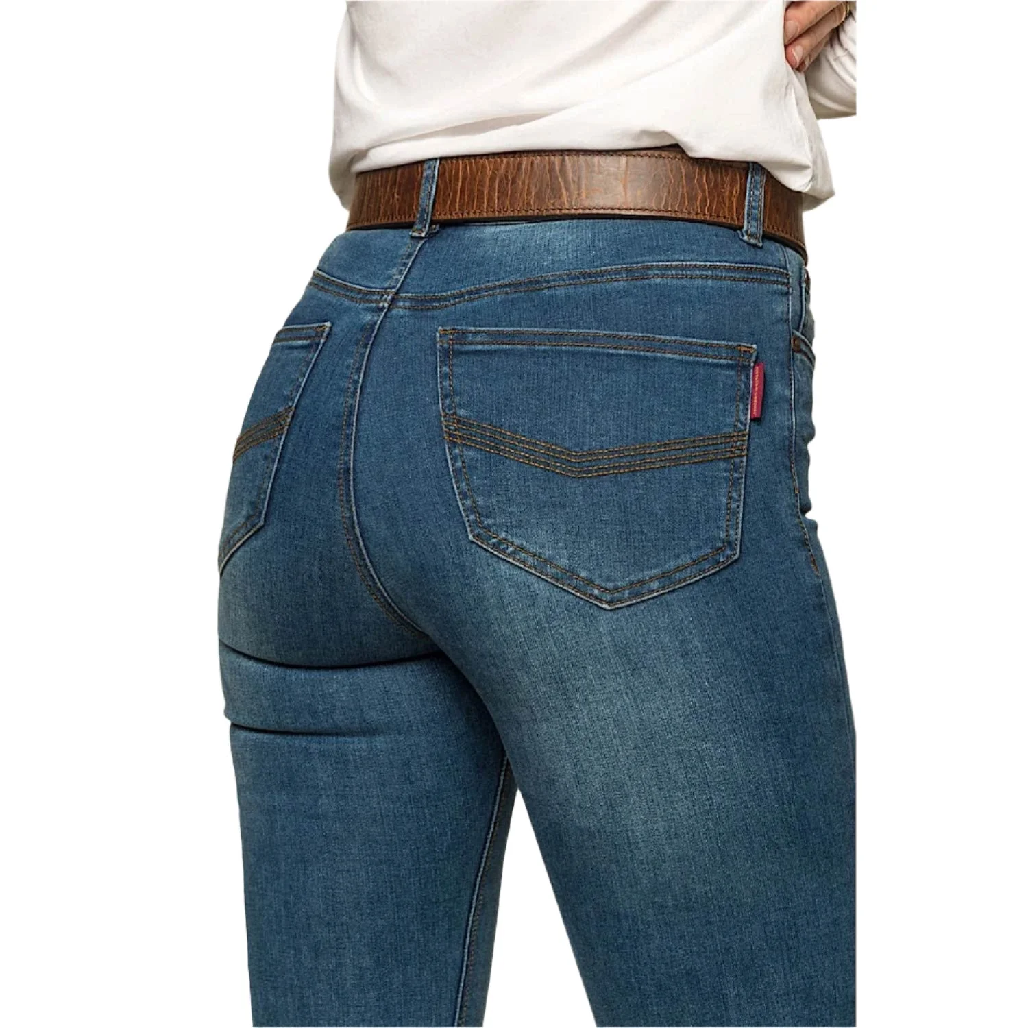 Ringers Western Women's Penny High Rise Bootleg Jean - Vintage Blue Wash - Image 3