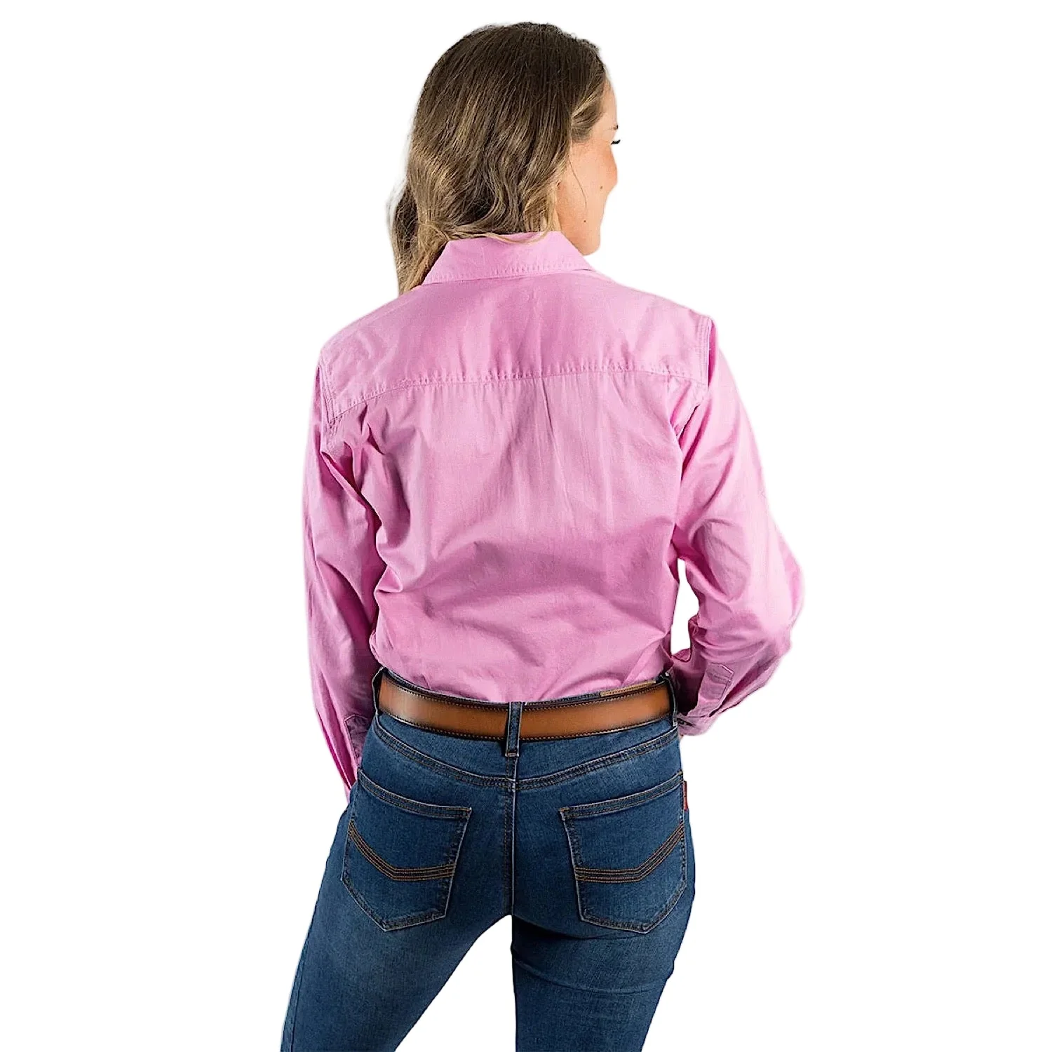 Ringers Western Women's Pentecost River Full Button Work Shirt - Pastel Pink - Image 2