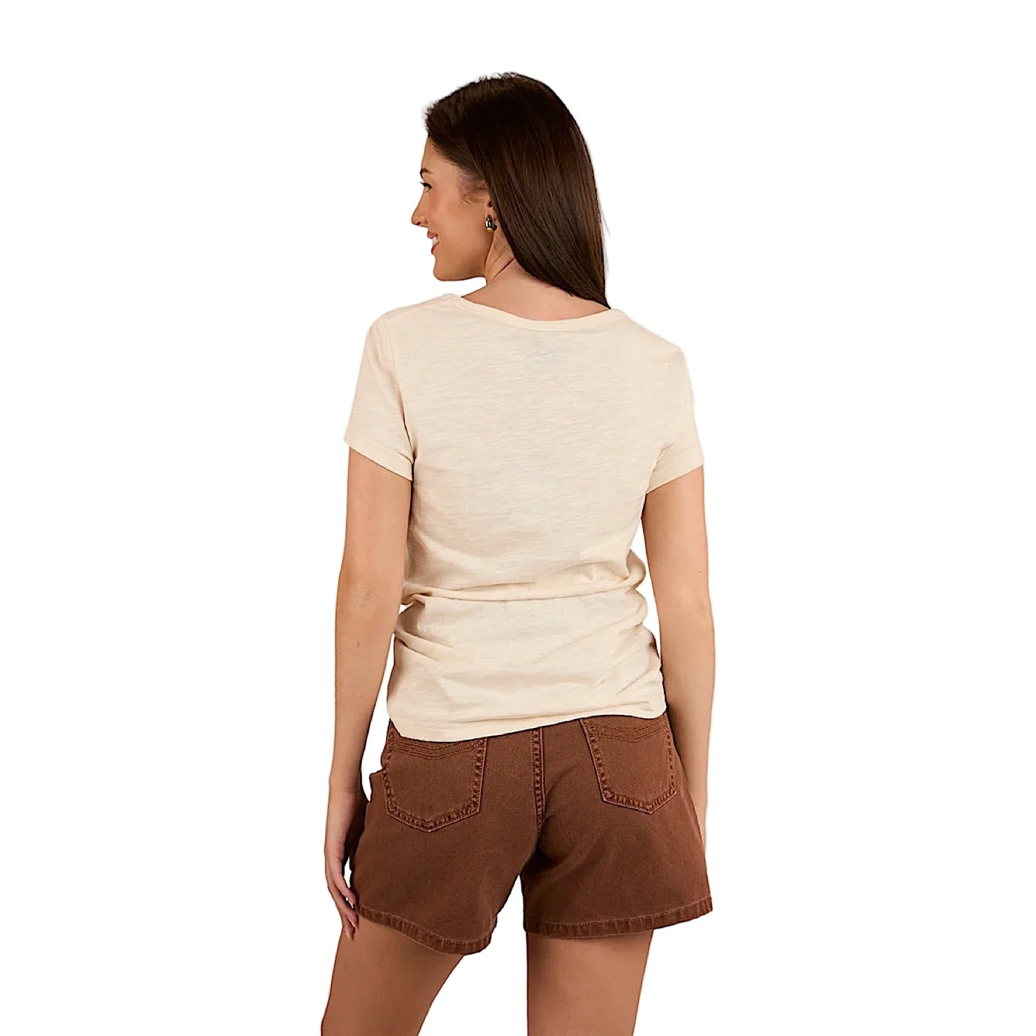 Ringers Western Women's Quality Goods V-Neck T-Shirt - Off White - Image 2