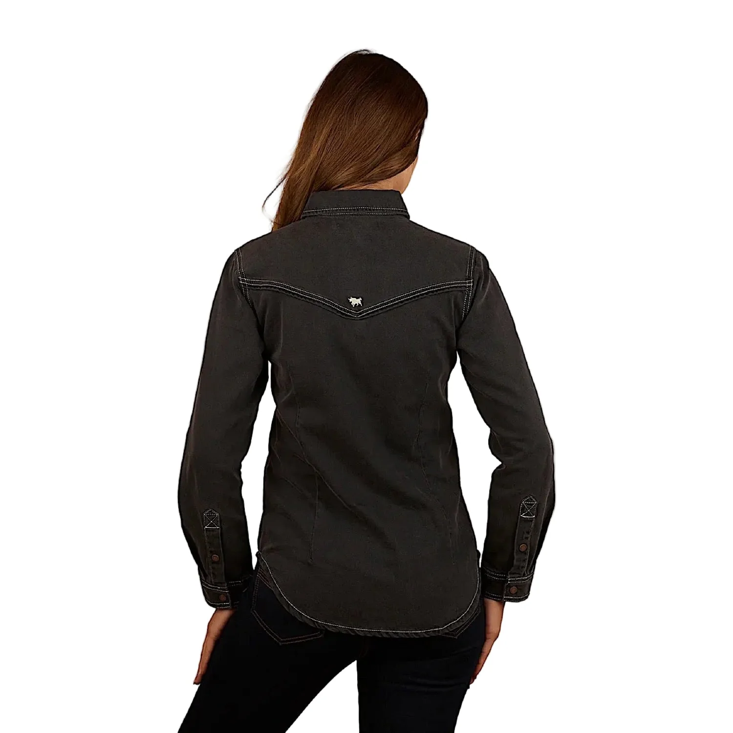 Ringers Western Women's Sarina Shirt - Washed Black - Image 3