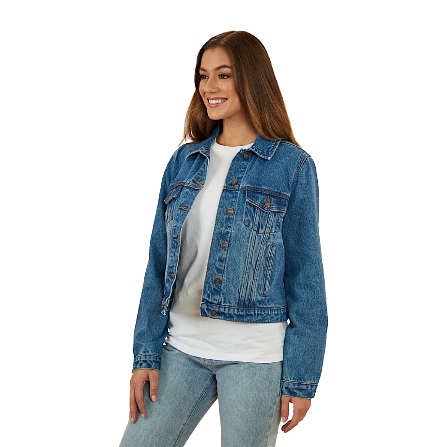 Ringers Western Women's Scarlett Denim Jacket - Mid Wash Blue - Image 5