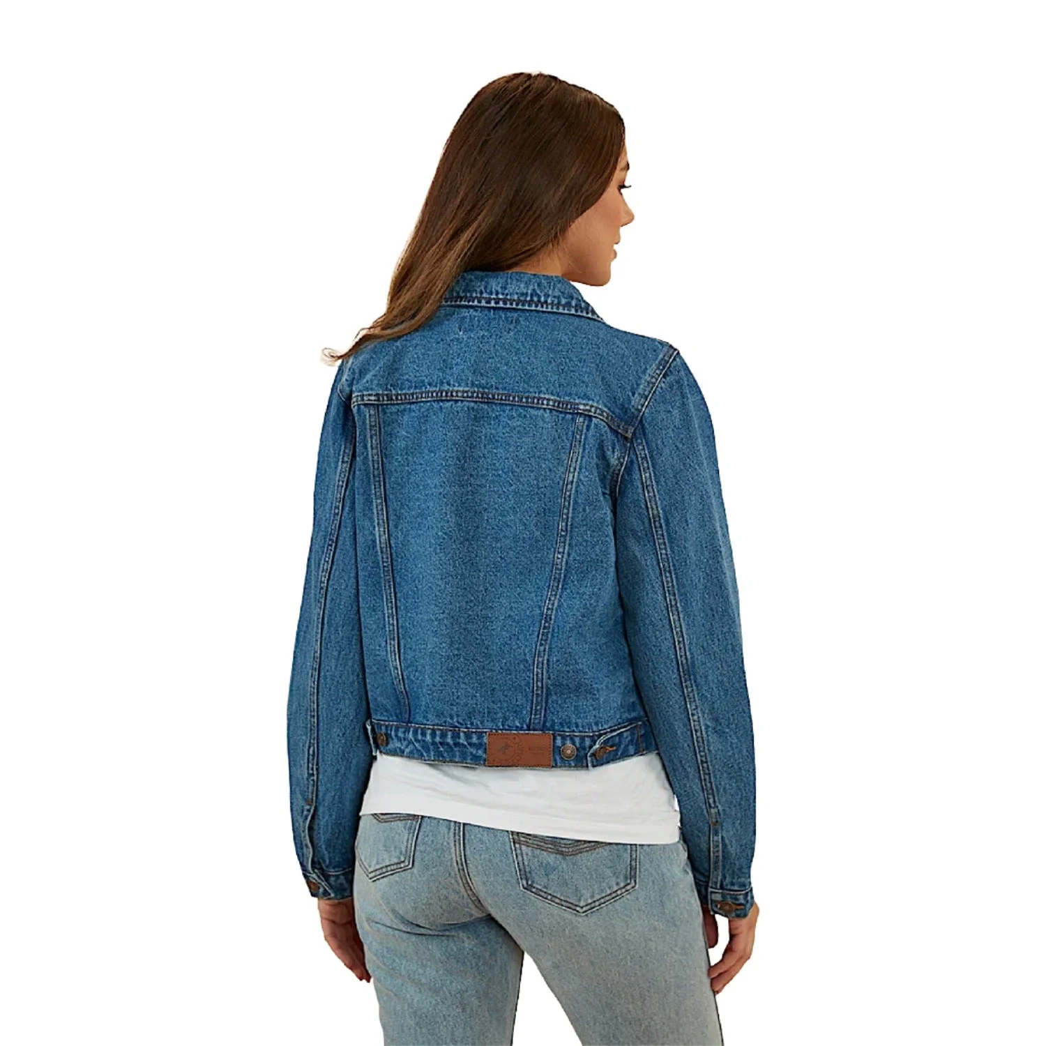 Ringers Western Women's Scarlett Denim Jacket - Mid Wash Blue - Image 6