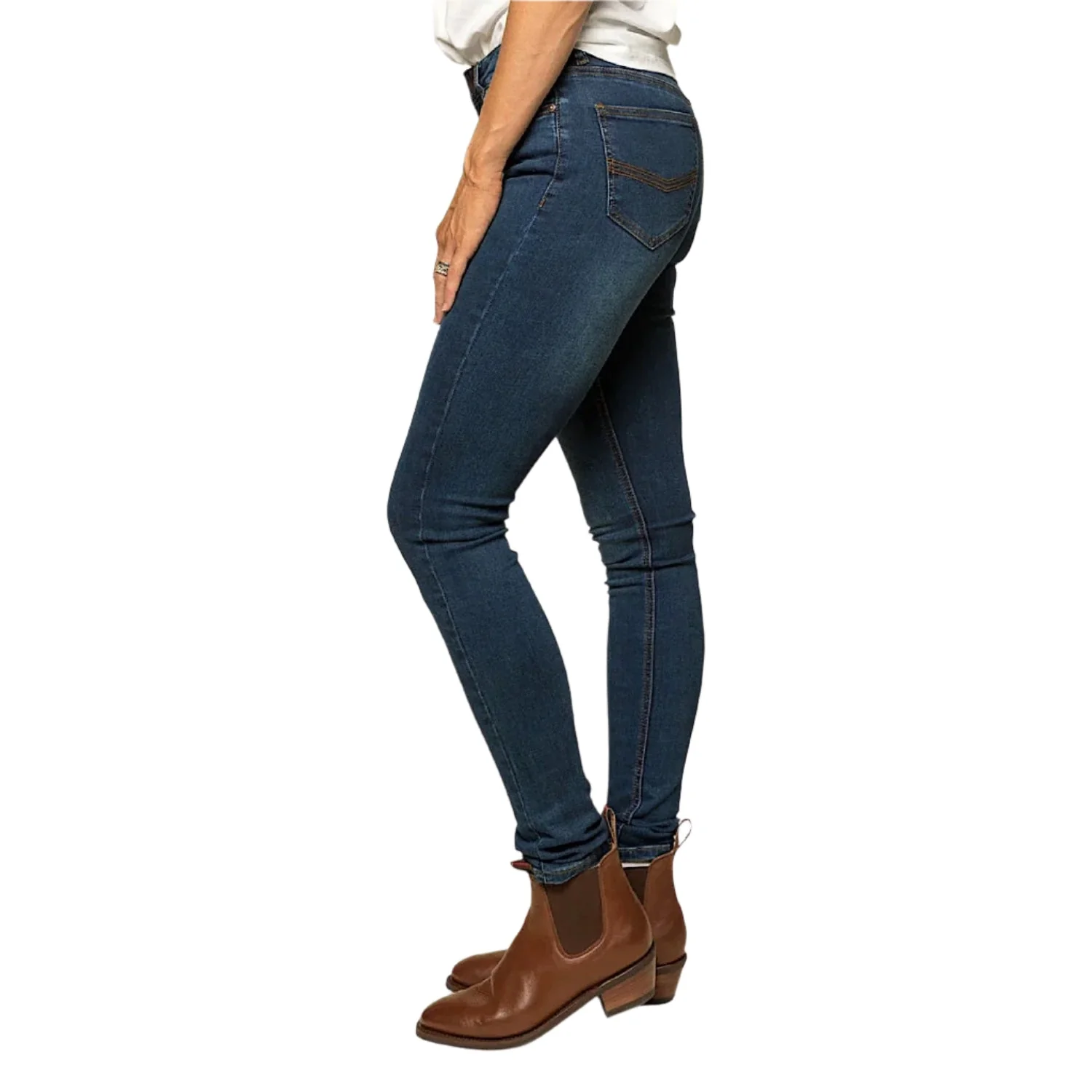 Ringers Western Women's Sophie Mid Rise Skinny Leg Jeans - Classic Blue - Image 2