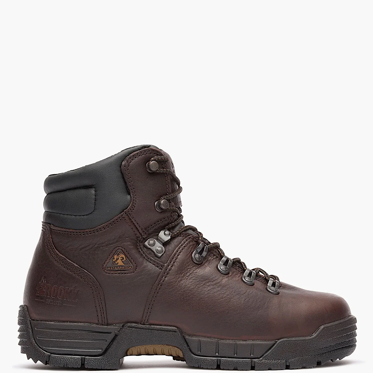 Rocky Men's MobiLite Steel Toe Waterproof Work Boots - Dark Brown - Image 4