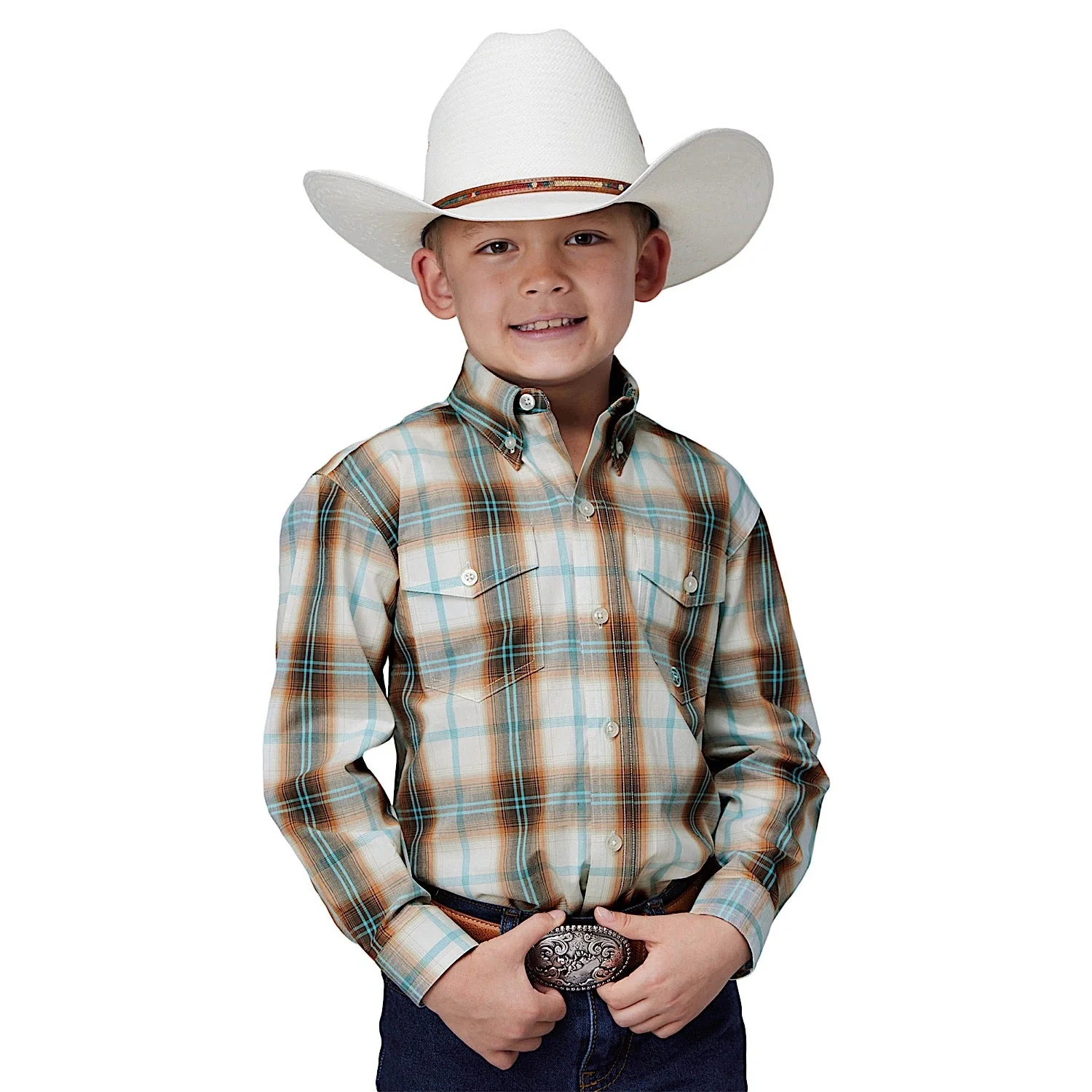 Roper Boy's Amarillo Collection Shirt - Desert Spring