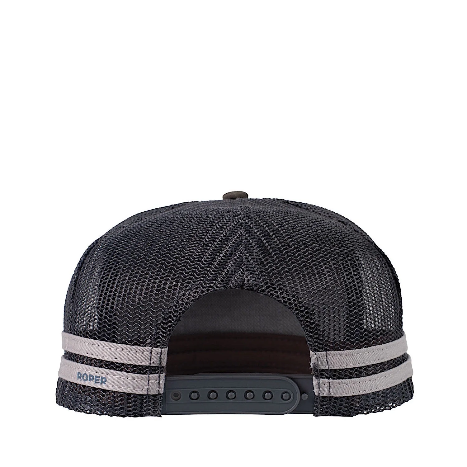 Roper Bull Skull Trucker Cap - Steel Grey - Image 2