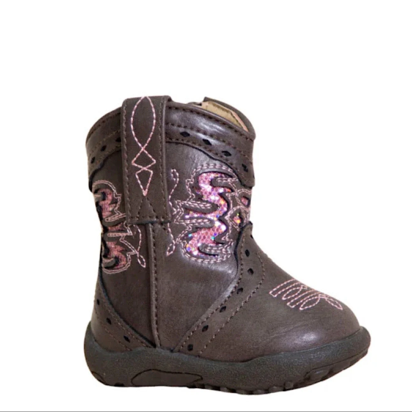 Roper INFANT Cowbaby Lexi - Chocolate / Pink Glitter