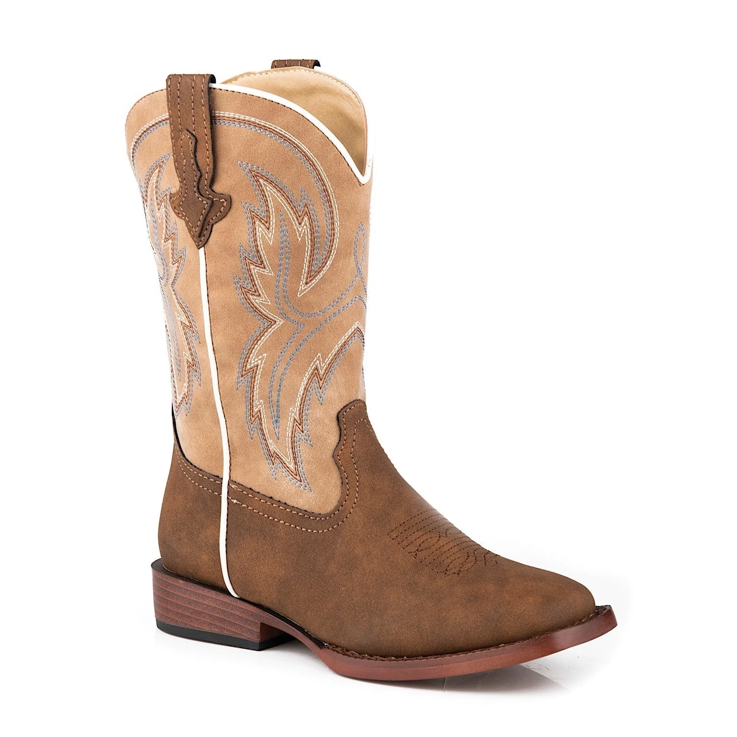 Roper LITTLE KIDS Eastwood Western Boot - Brown/Tan