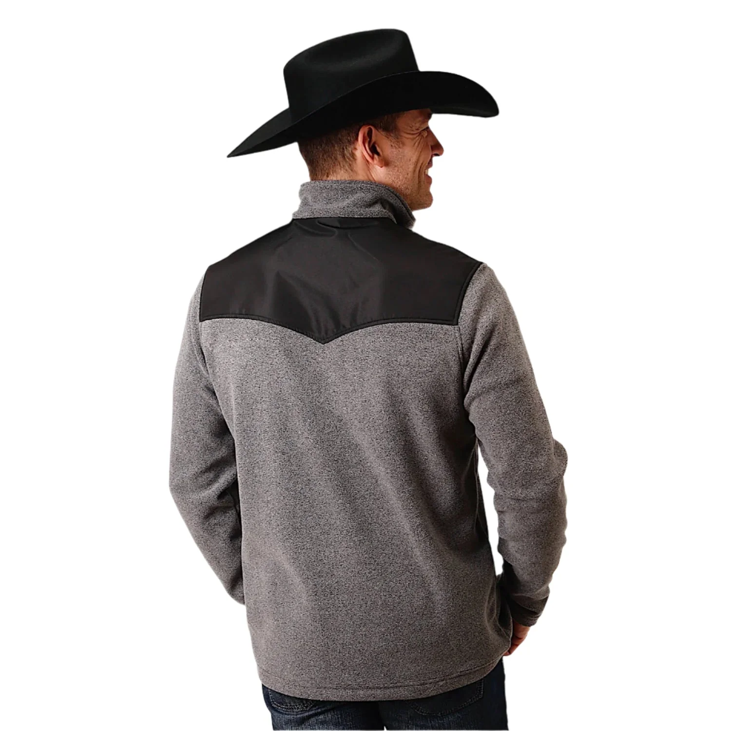 Roper Men's Fleece Pullover - Grey - Image 2