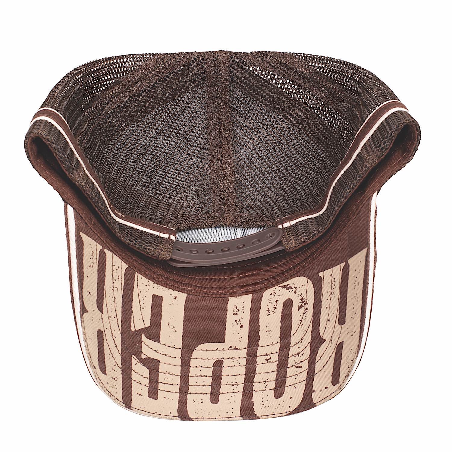Roper Trucker Cap - Chocolate / Stone - Image 2