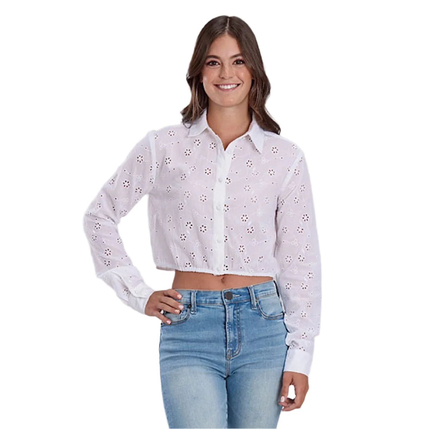 Roper Women's Five Star Collection Shirt - Solid White