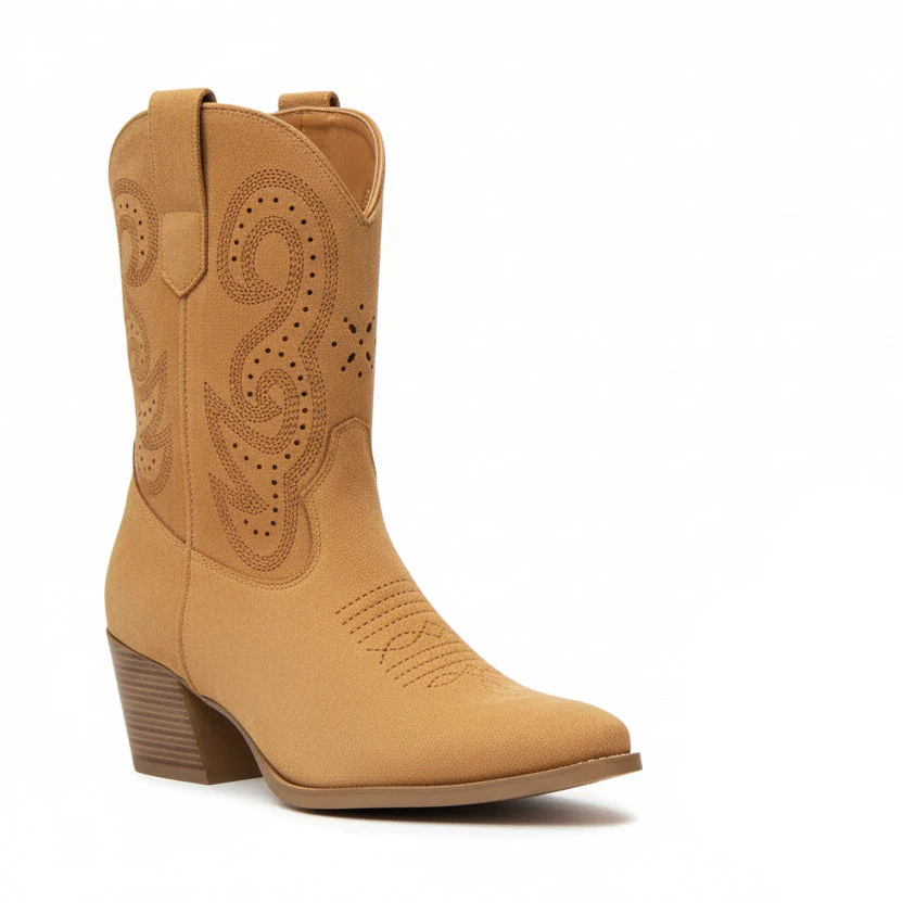 Roper Women's Miranda Shortie Western Boot - Tan