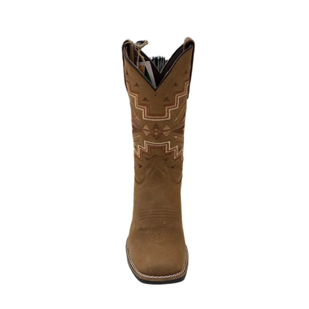 Roper Women's Monterey Boot - Aztec Tan Burnished Leather - Image 2