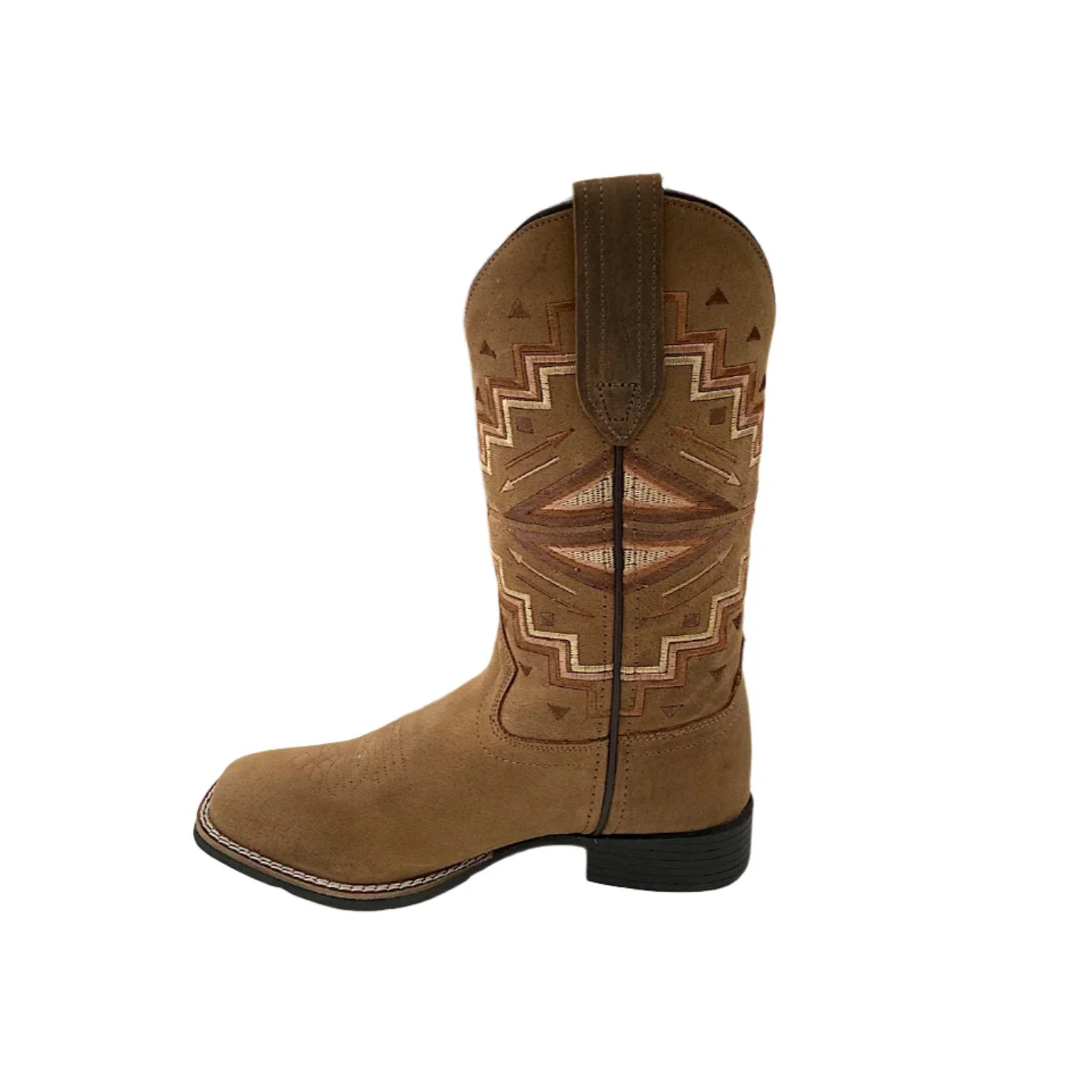 Roper Women's Monterey Boot - Aztec Tan Burnished Leather - Image 3