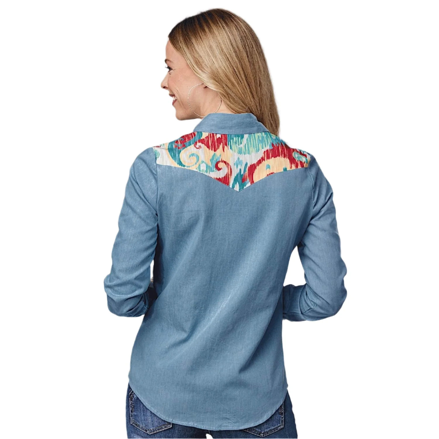 Roper Women's Studio West Collection Shirt - Blue - Image 2