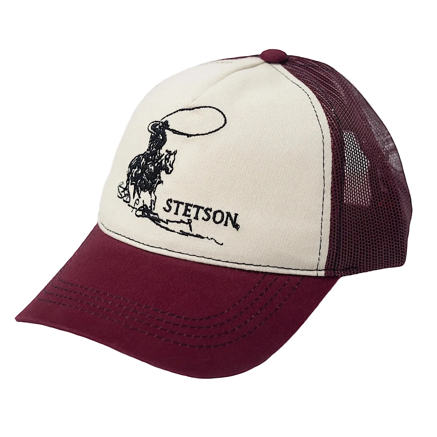 Stetson Lasso Kid's Trucker Cap - Red - Image 2