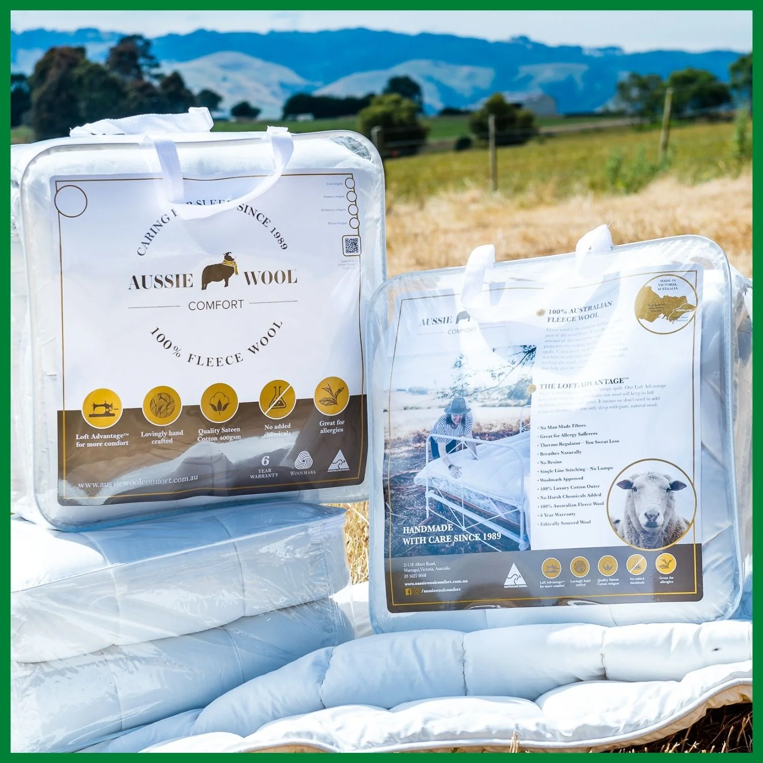 Summer Weight 360GSM - Pure Australian Wool Quilt