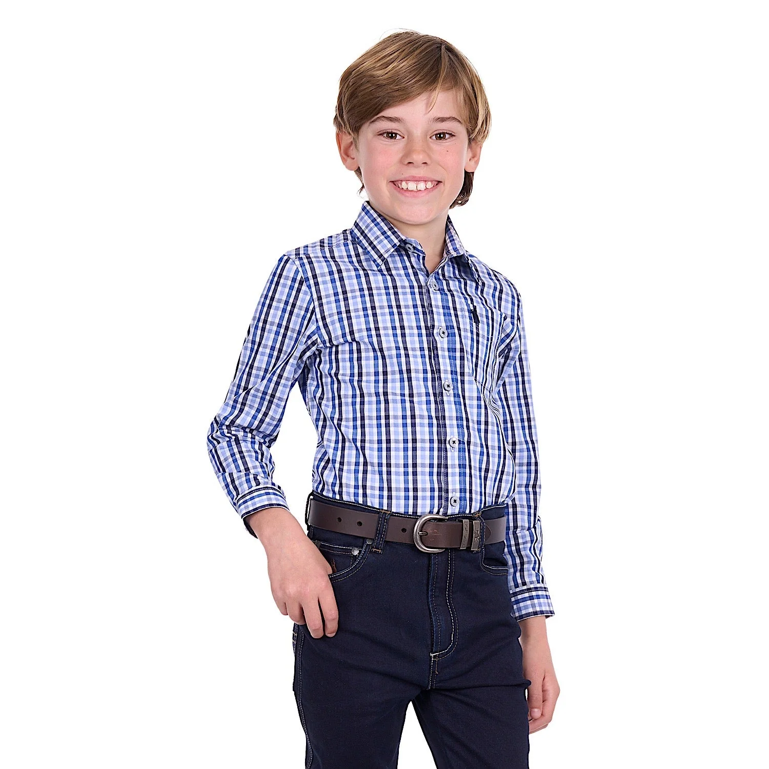 Thomas Cook Boy's Andrew Shirt - Navy / Blue