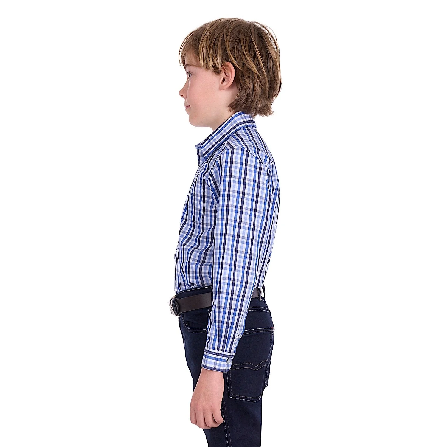 Thomas Cook Boy's Andrew Shirt - Navy / Blue - Image 2