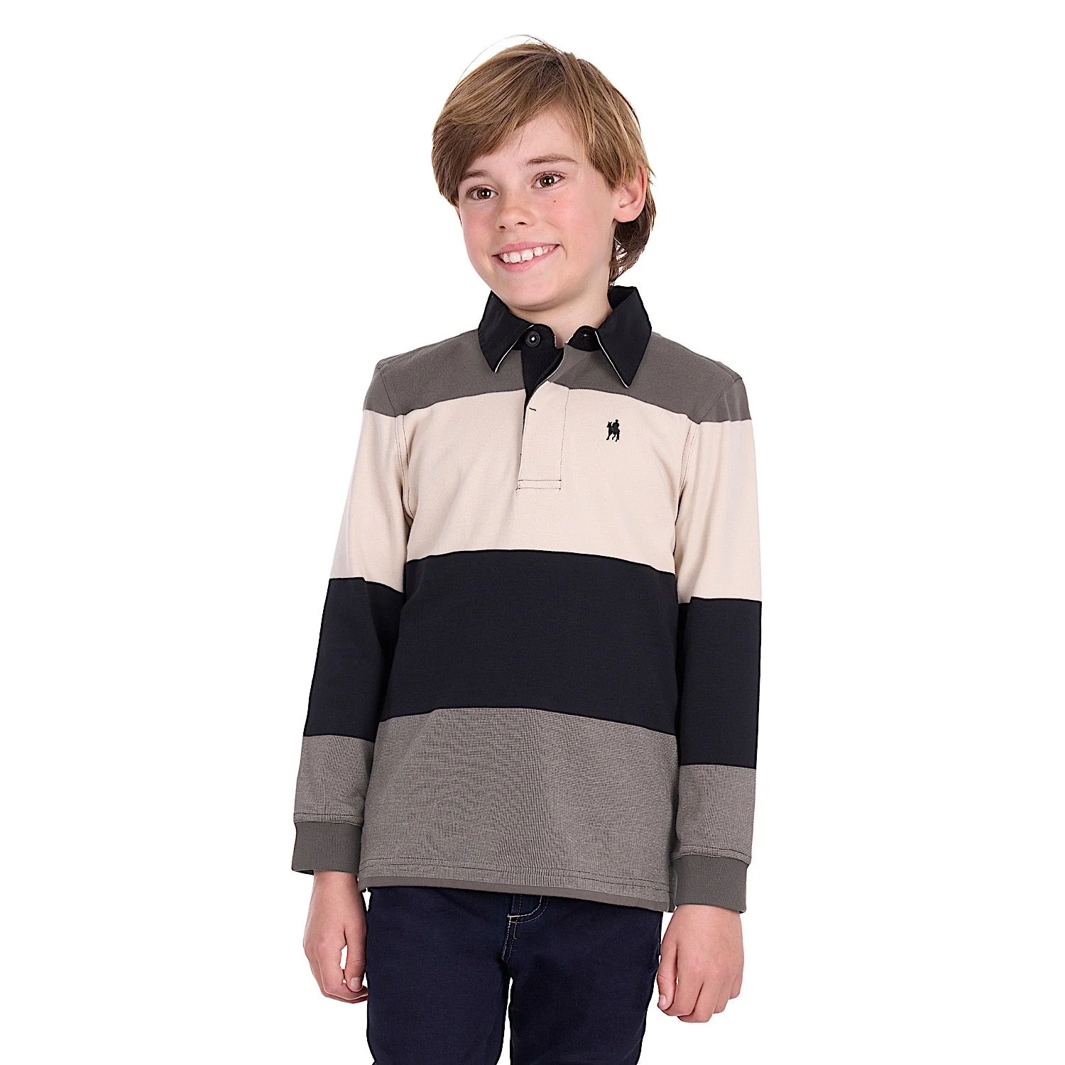 Thomas Cook Boy's Brandon Rugby - Black / Oat