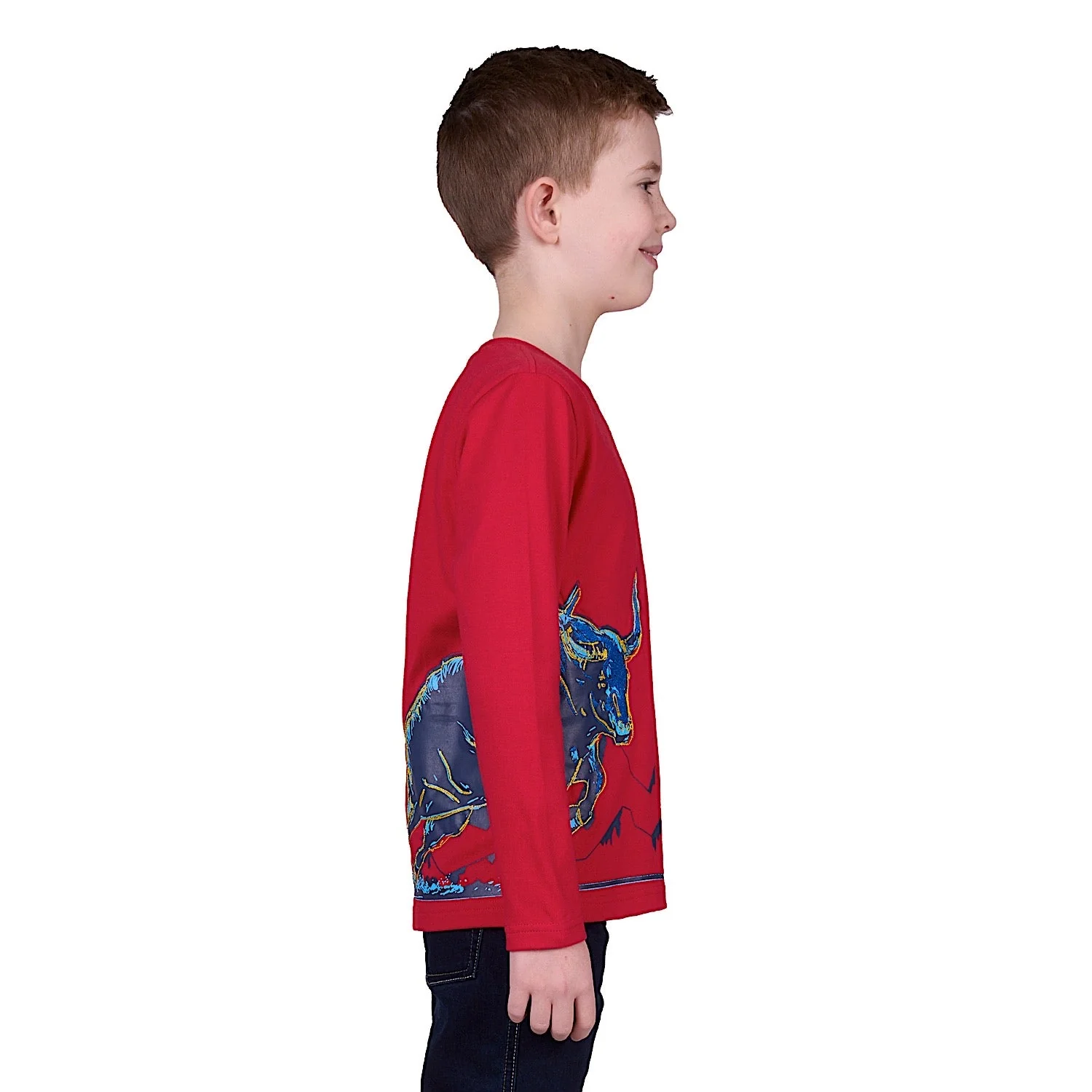 Thomas Cook Boy's Charge Long Sleeve Tee - Red - Image 2