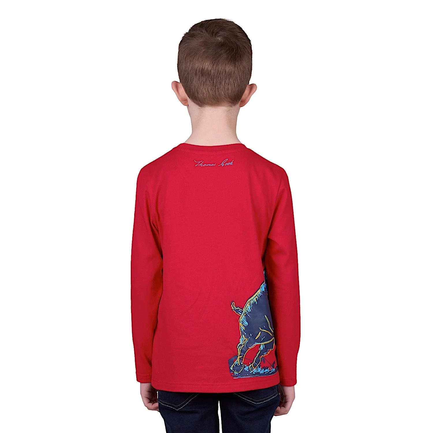 Thomas Cook Boy's Charge Long Sleeve Tee - Red - Image 3