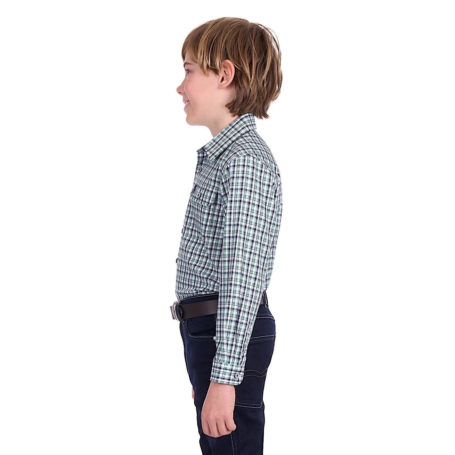 Thomas Cook Boy's Edward Shirt - Navy / Green - Image 2