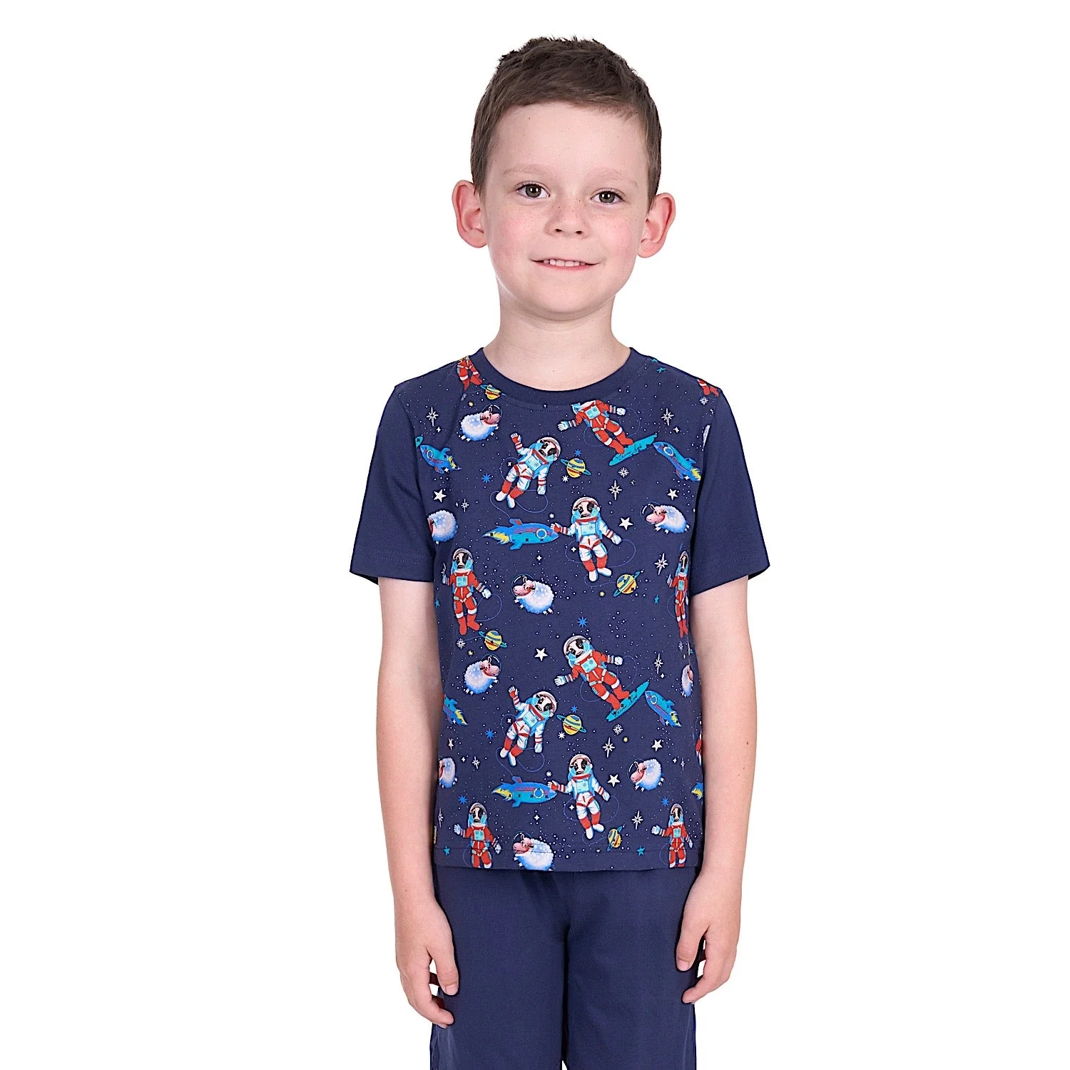 Thomas Cook Boy's Galaxy PJs - Navy