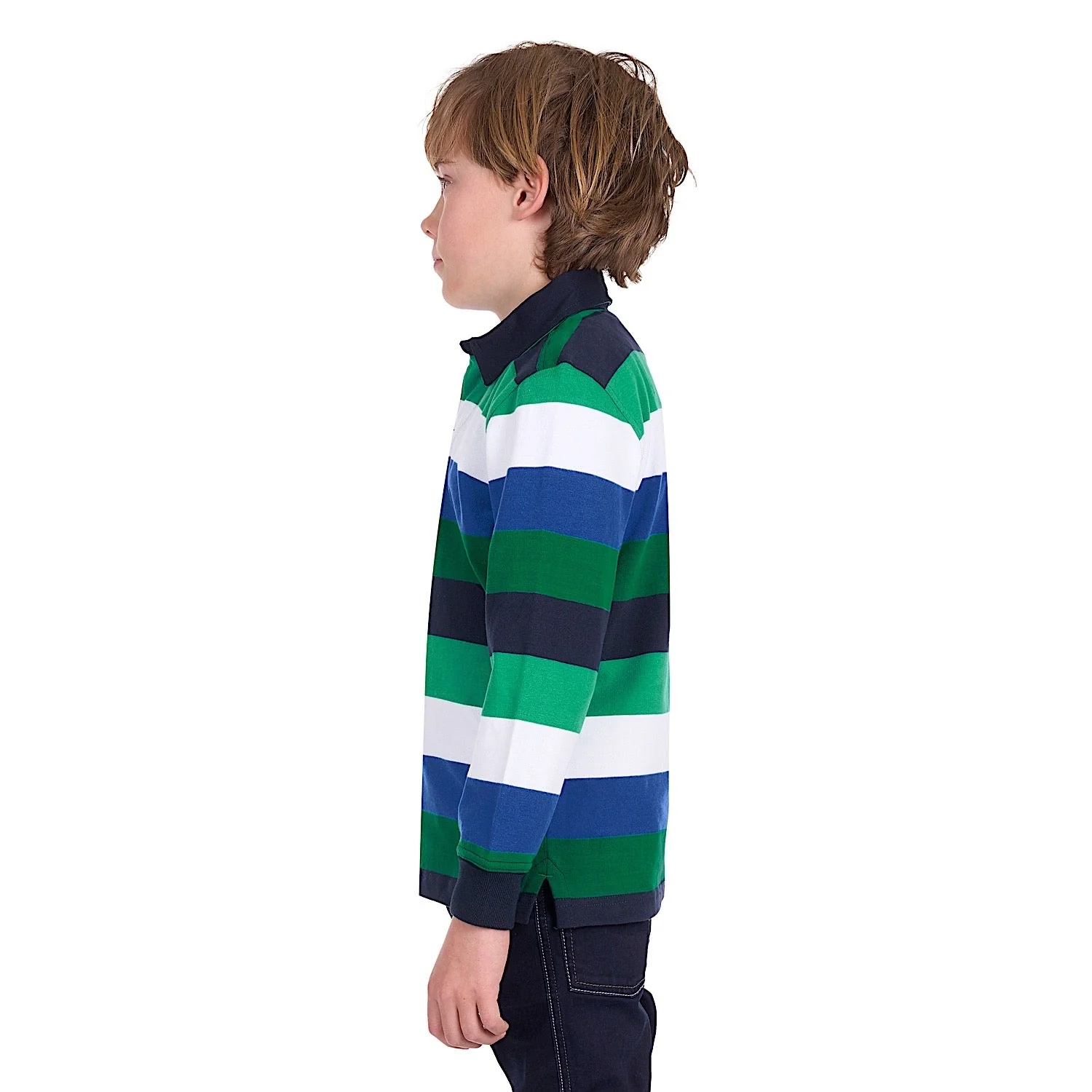 Thomas Cook Boy's Gary Rugby - Blue / Green - Image 2