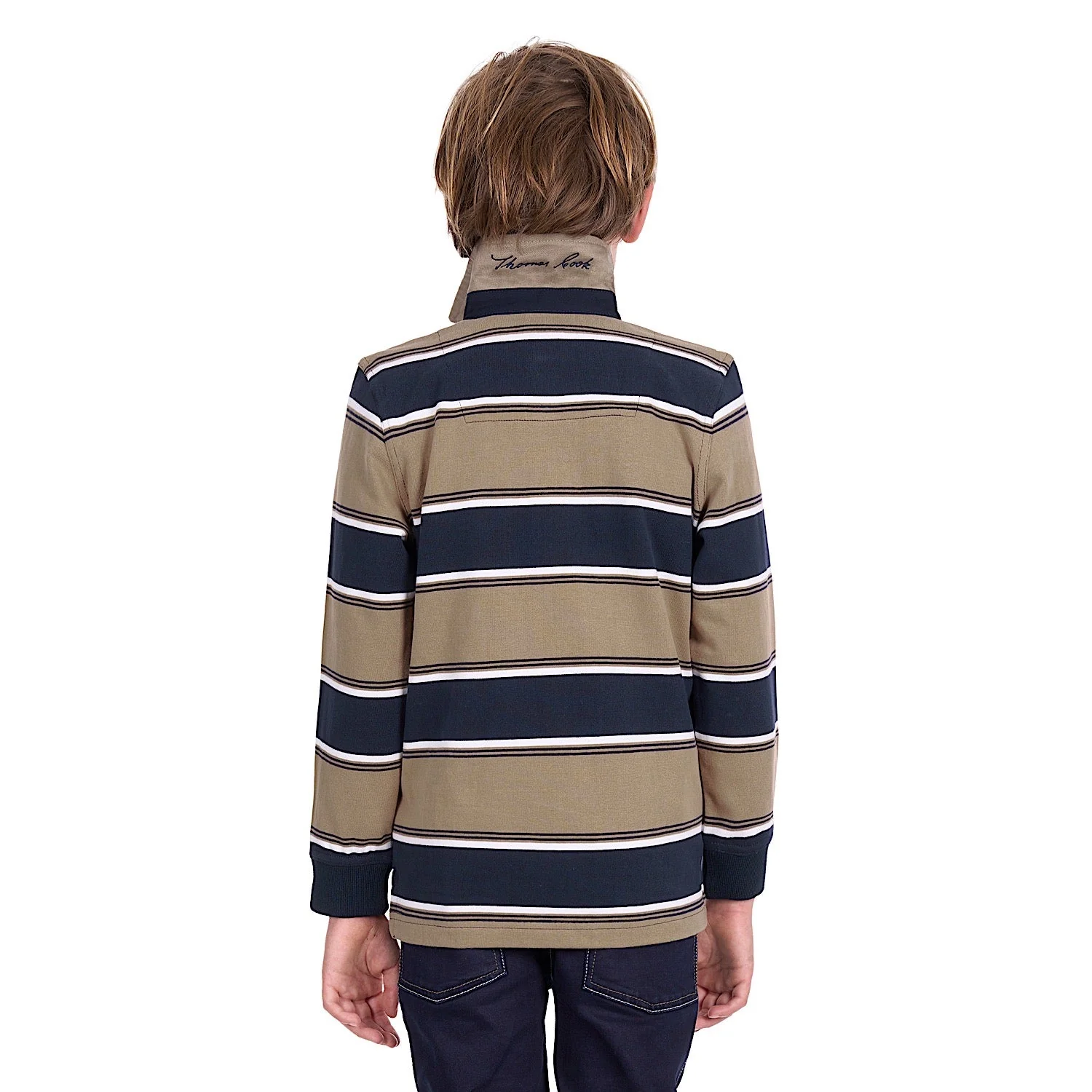 Thomas Cook Boy's Jose Rugby - Navy / Tan - Image 3